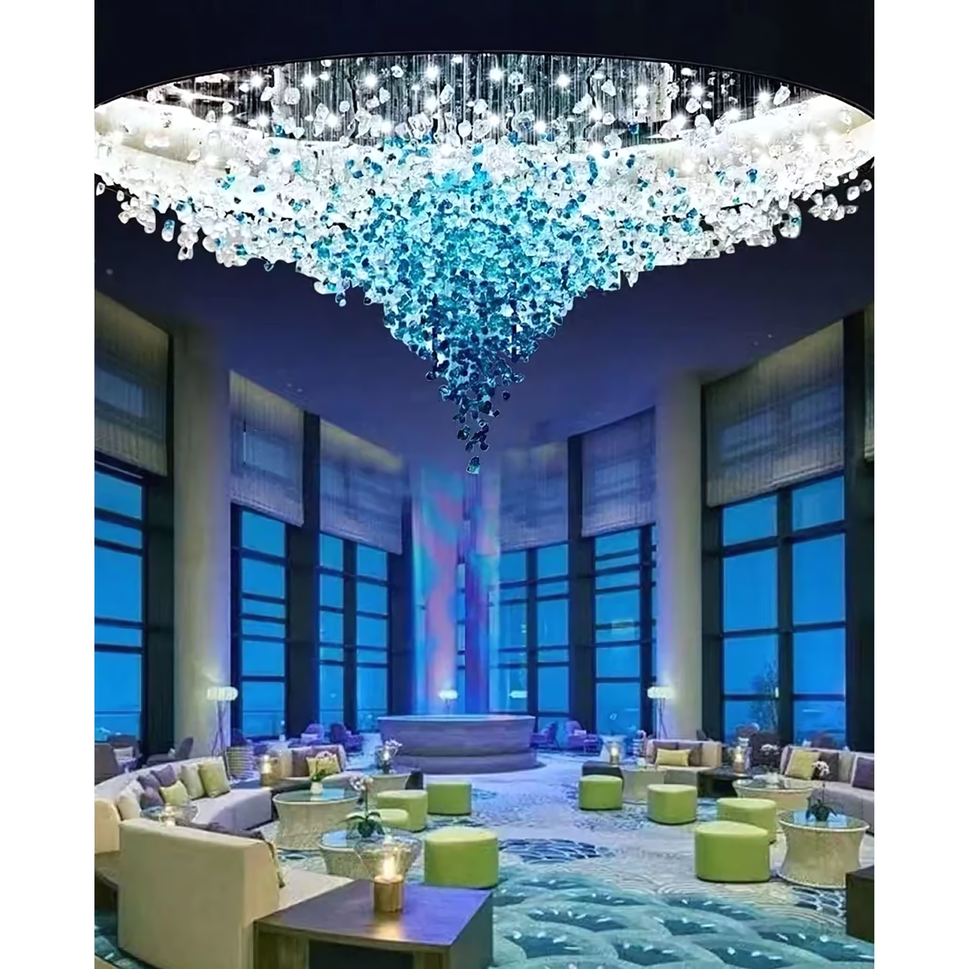 Exceptional craftsmanship of the Falling Star Chandelier, a true masterpiece