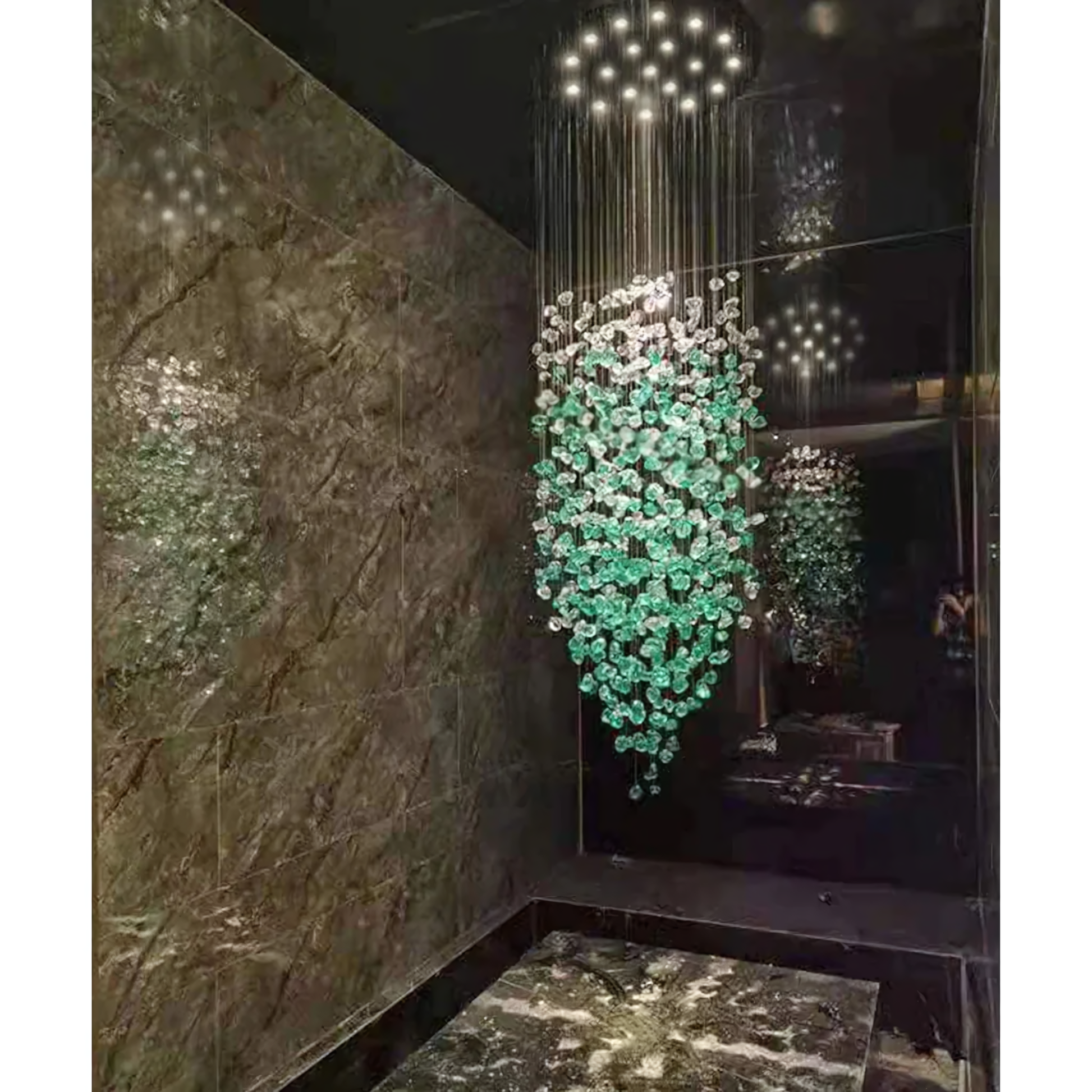 Falling Star Chandelier, a captivating centerpiece that inspires wonder