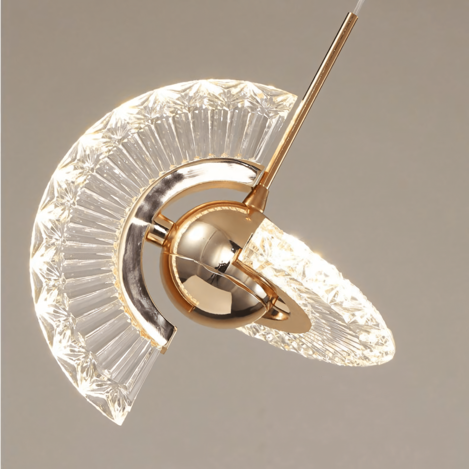 Elegant Italian-designed fixture for a Golden Castle setting