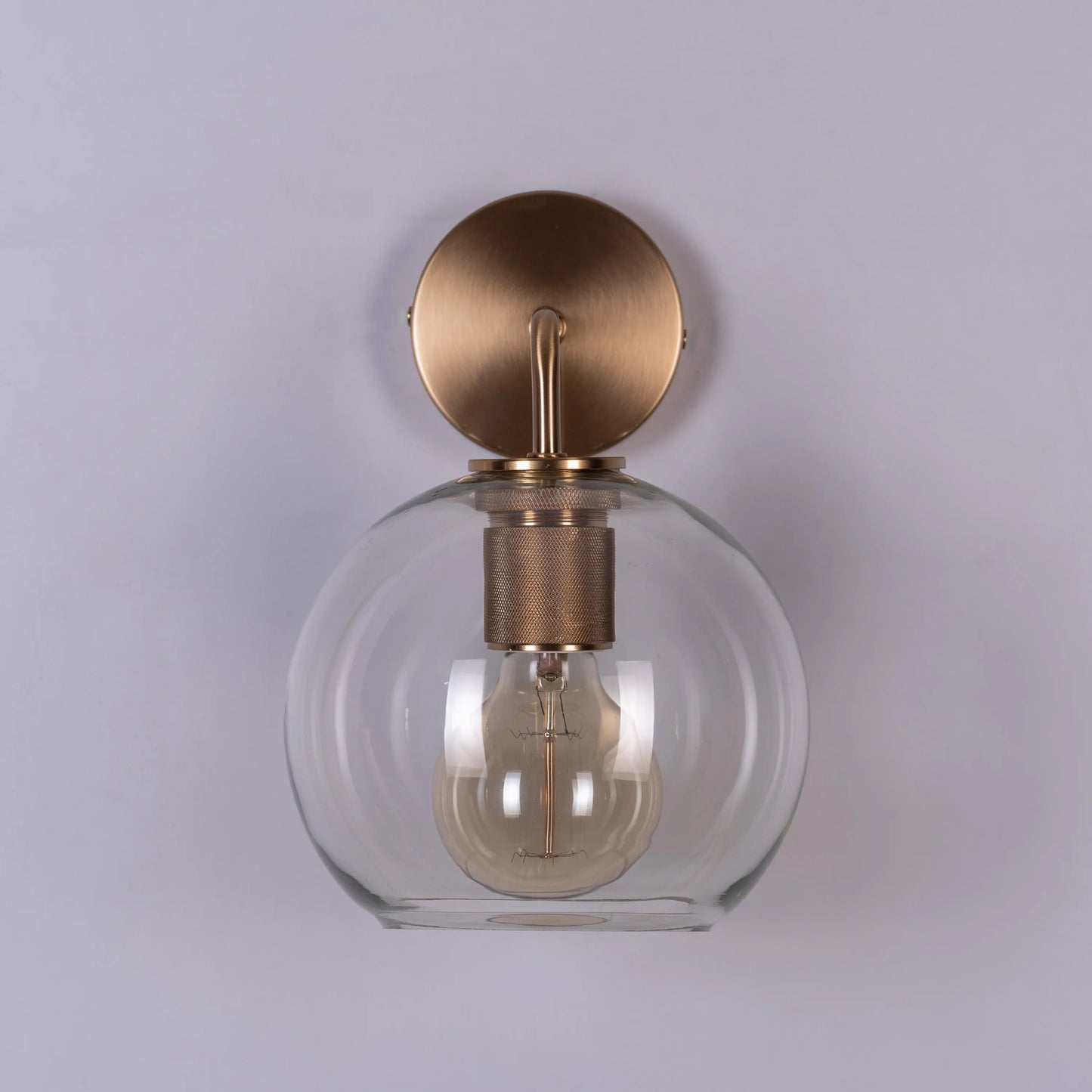 Endgame Clear Glass Wall Light