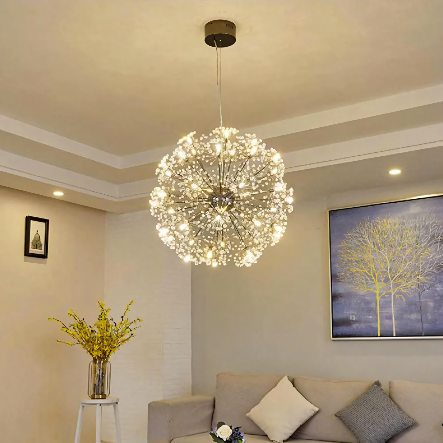  Delicate Flowing Organic Chandelier Elements