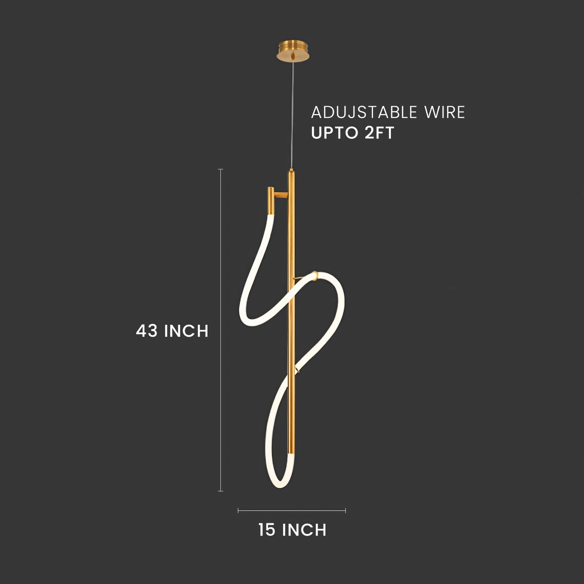 Elegant Italian-designed LED chandelier for a touch of mystery