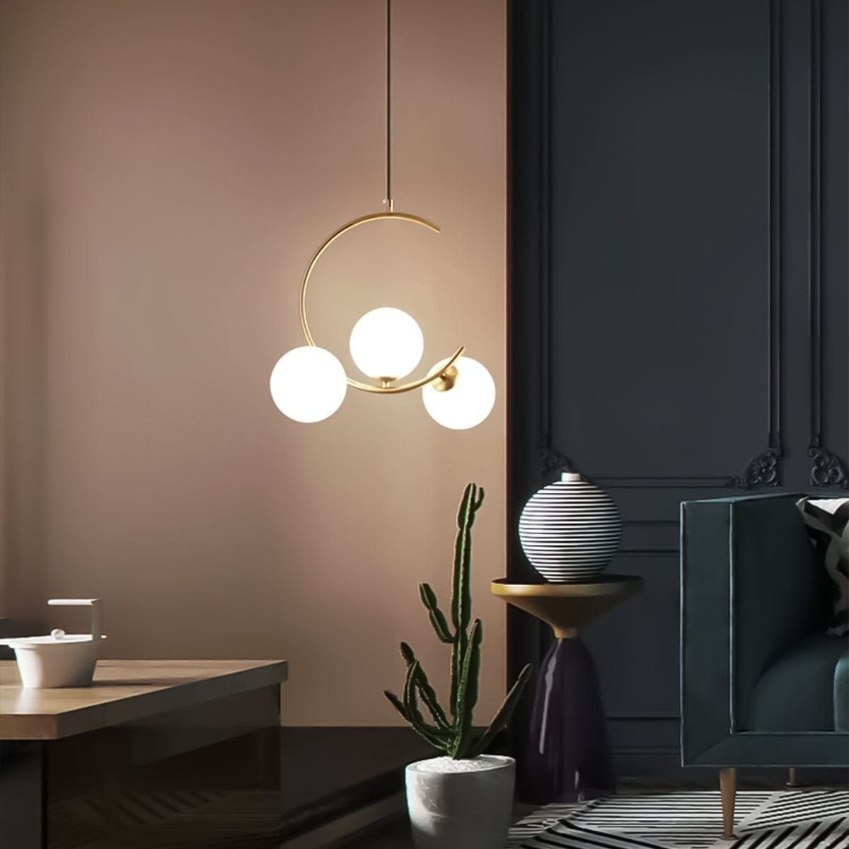 Energy-Efficient Hanging Light: Sustainable lighting solution for any interior.