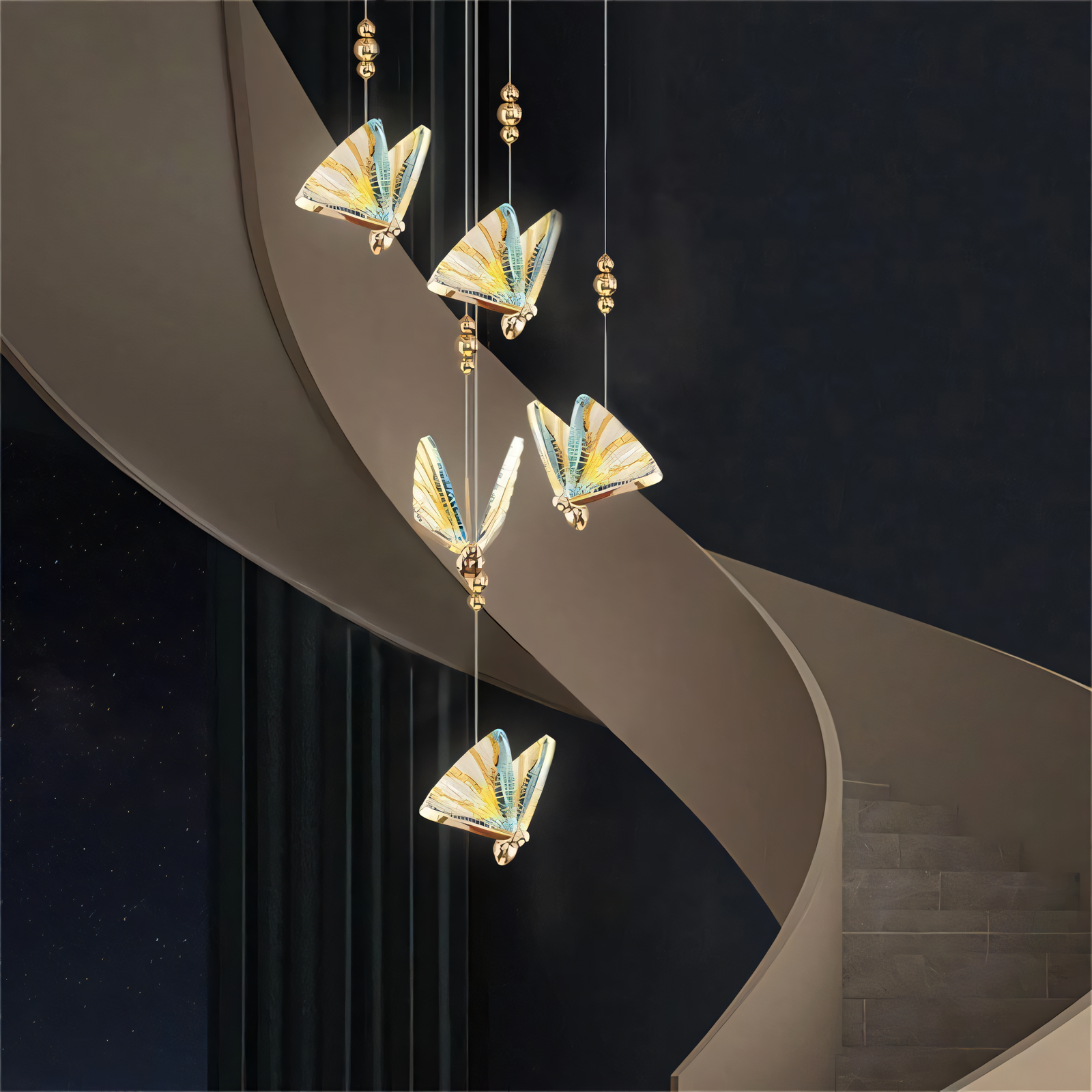 Enchanting LED chandelier that captivates the senses