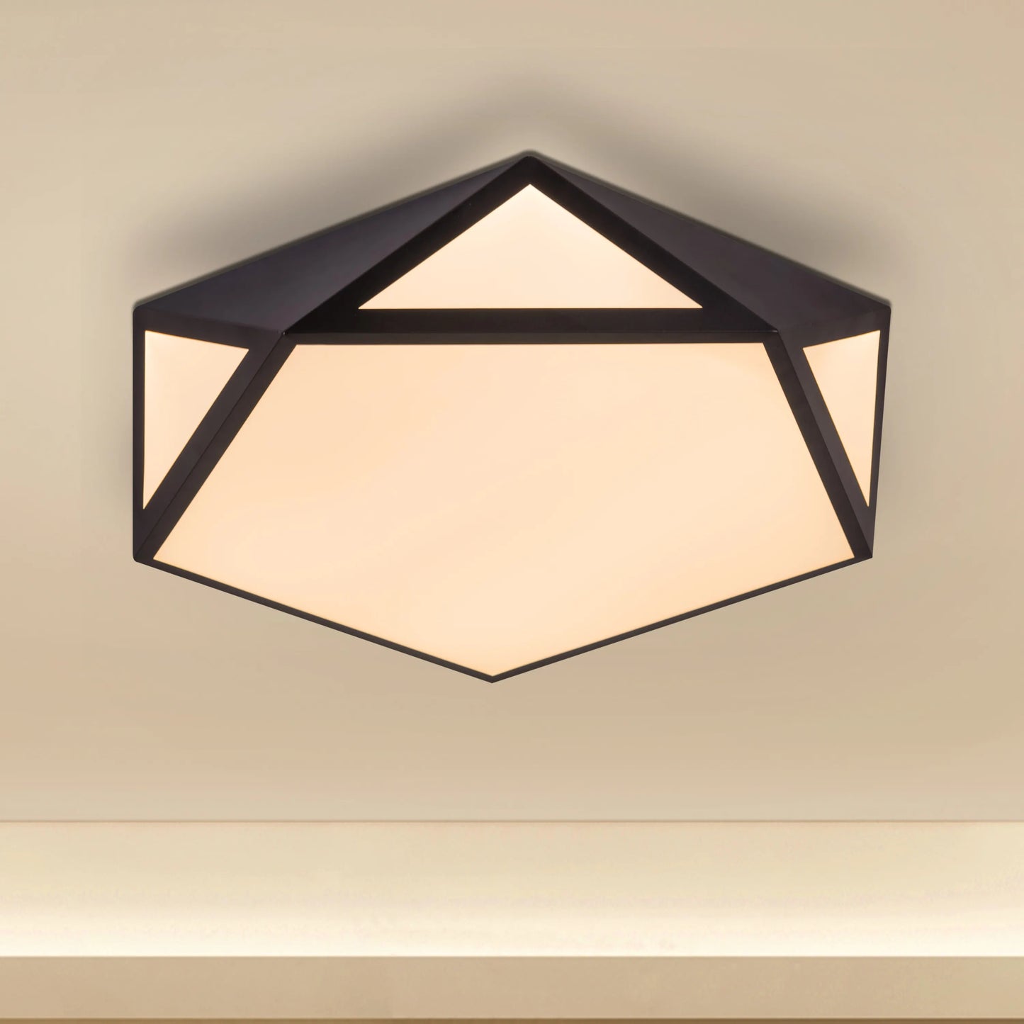 Give A Little (Black, 3 Color Built-In LED) Ceiling Light