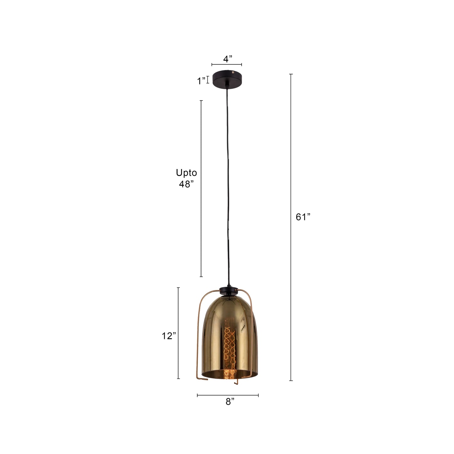 Eye Of The Tiger Glass Pendant Light