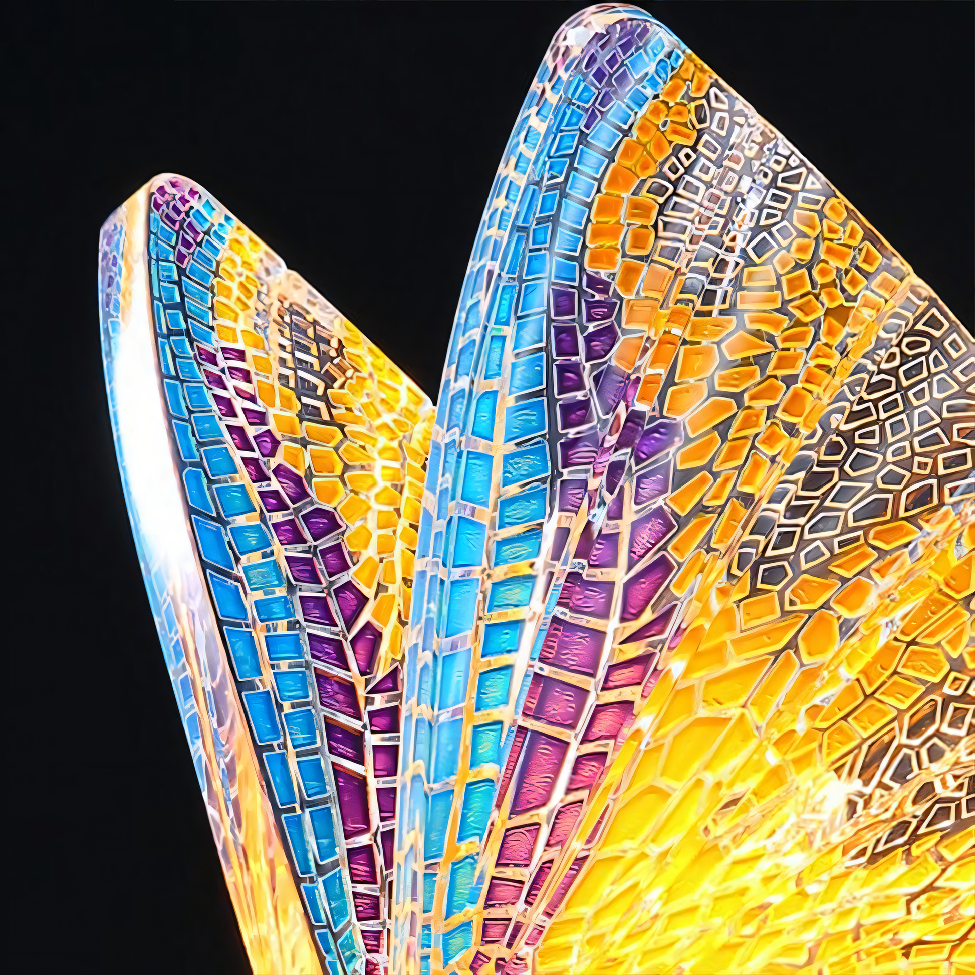 Luxurious hanging light fixture with a touch of paradise