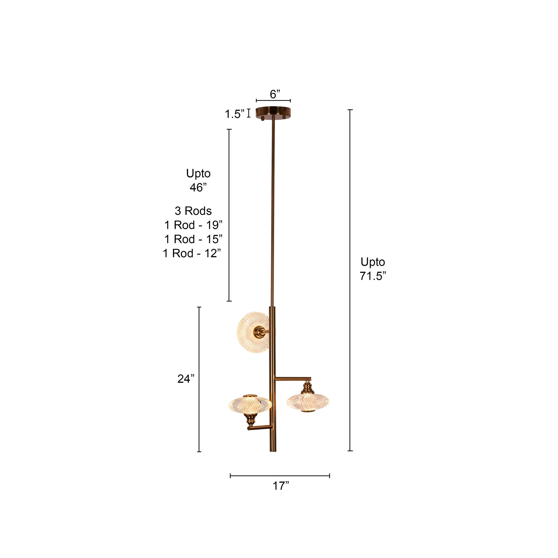 Dream Sequence Chandelier illuminating a luxurious living room with ethereal glow