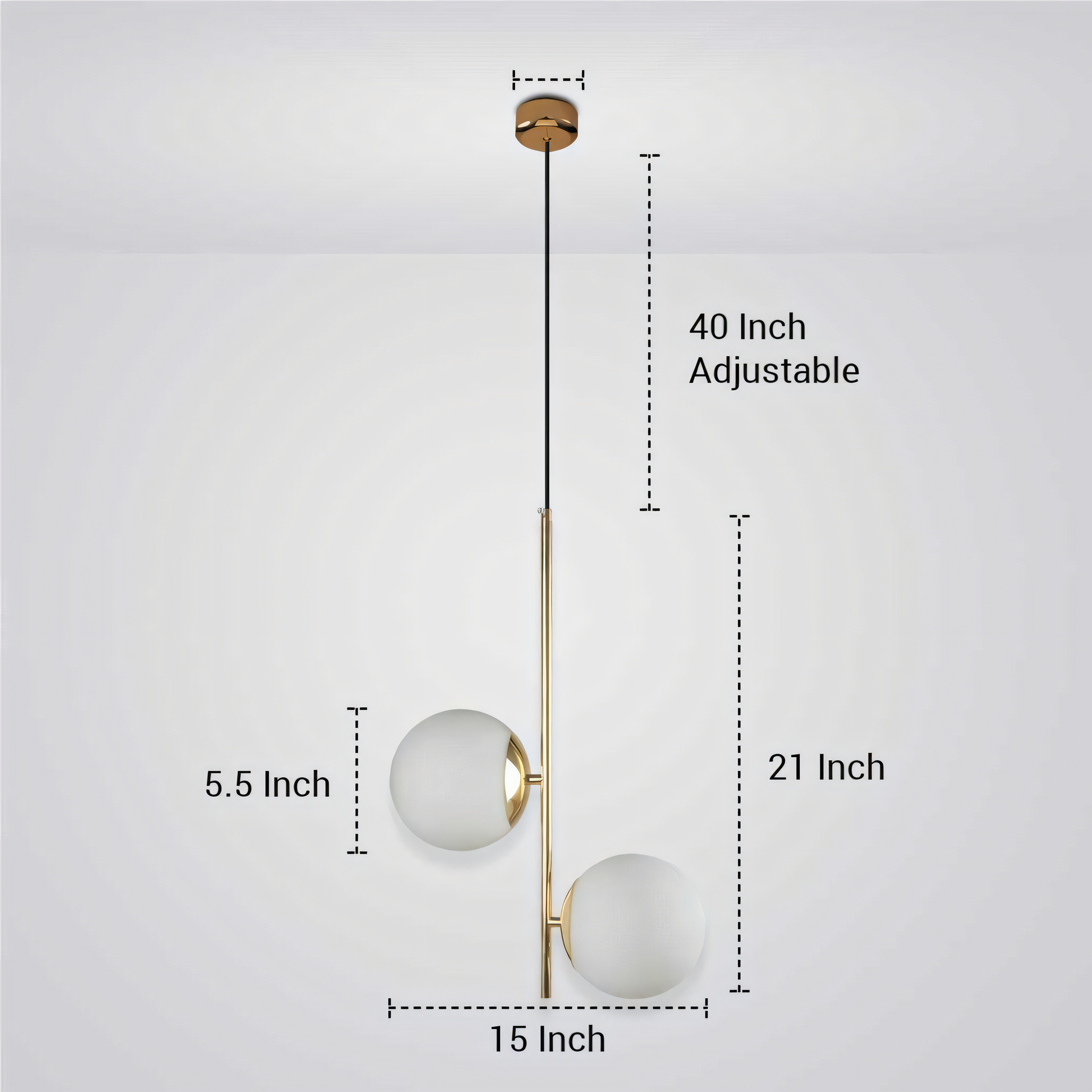 Elegant Poles Apart Hanging Light in Magical Island Villa