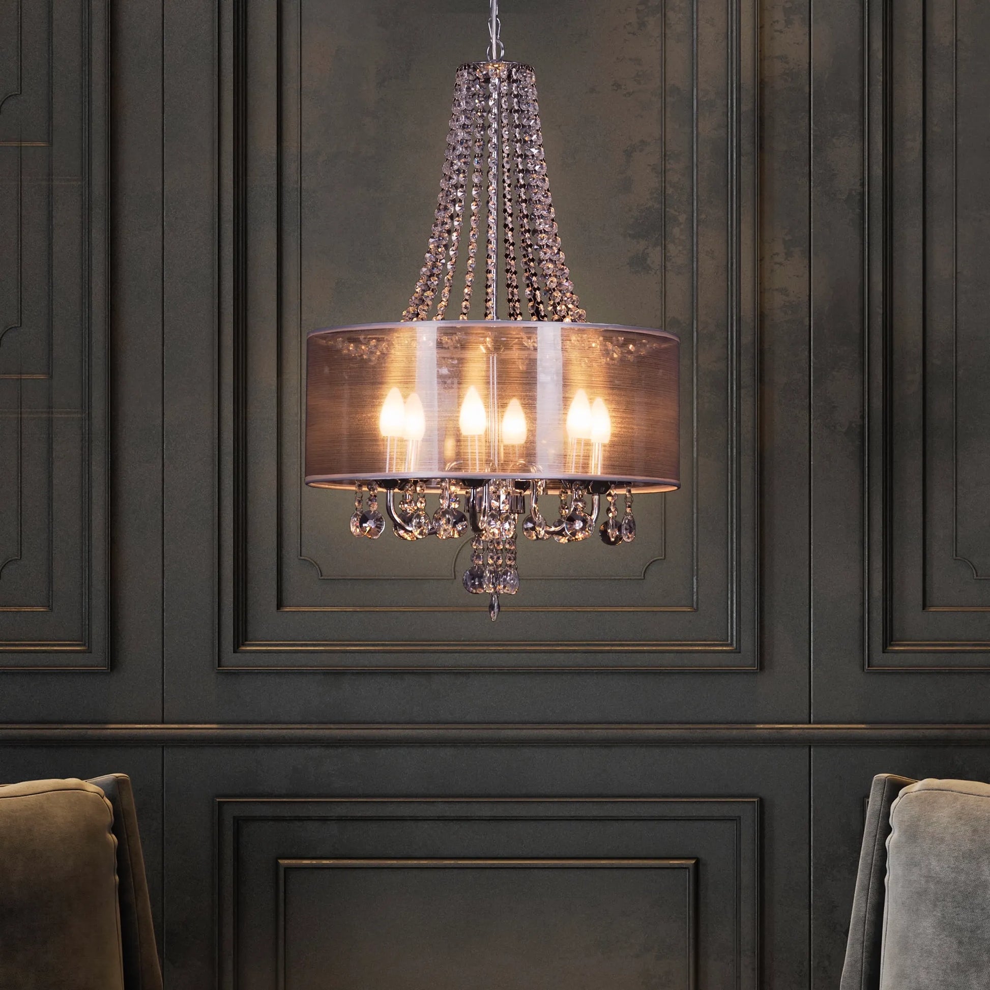 So In Love Crystal Chandelier with precision-cut crystals