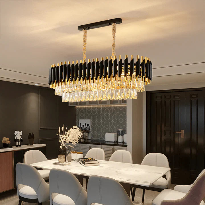 Sophisticated oval-shaped ceiling light design
