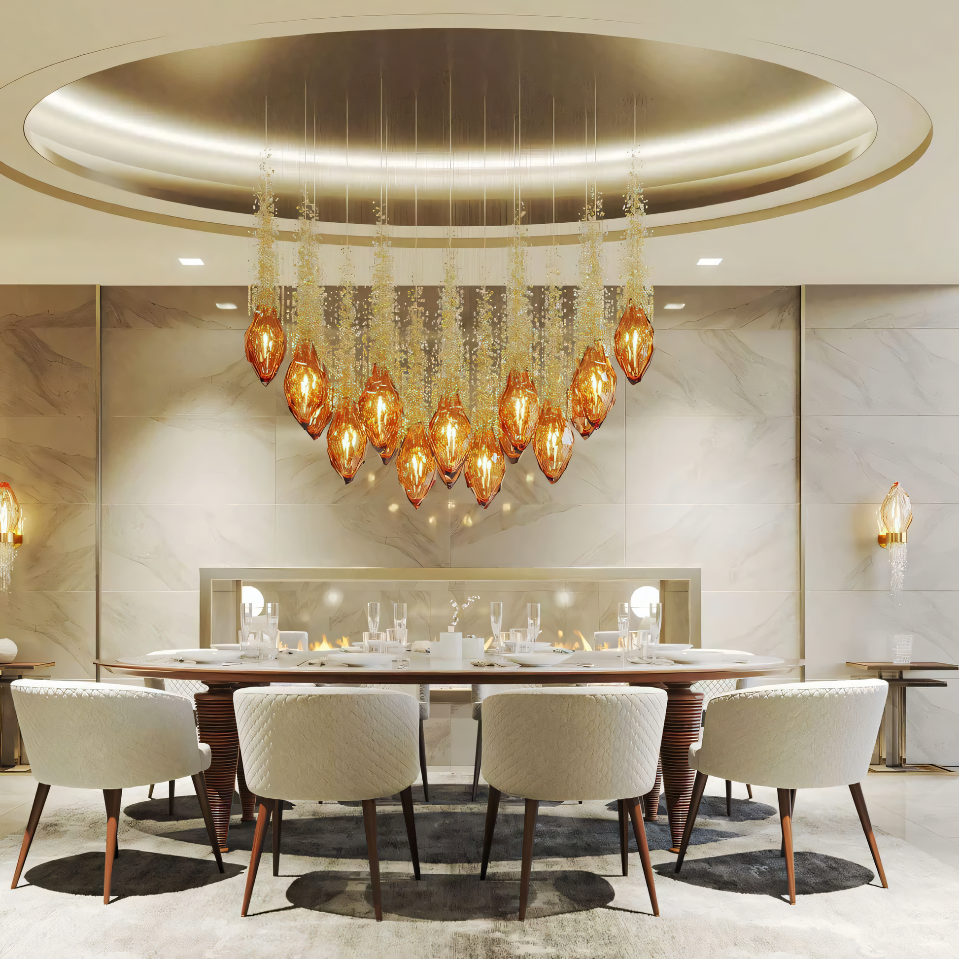 Captivating Crystal-Inspired Chandelier
