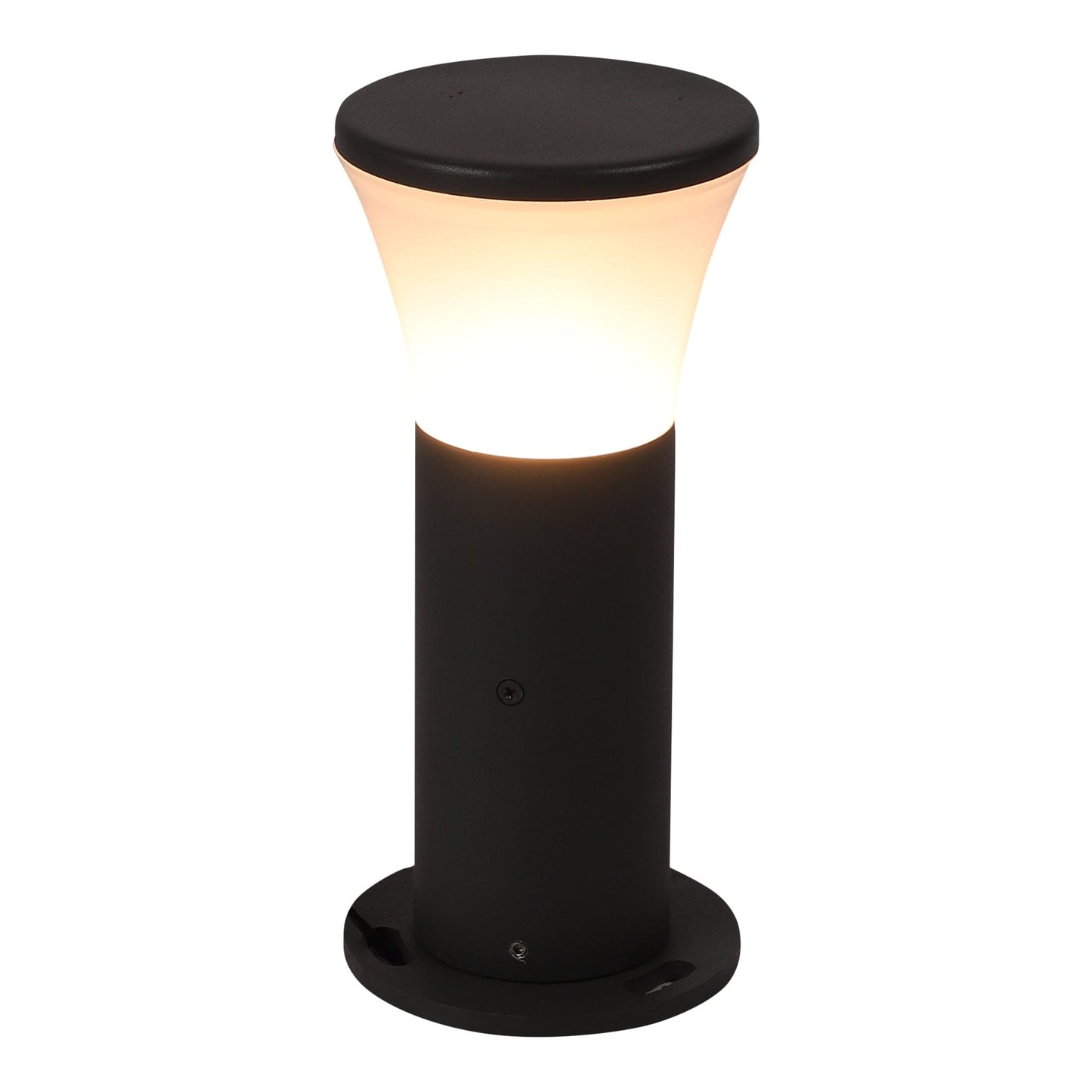Sustainable cylindrical bollard light for eco-conscious outdoor spaces