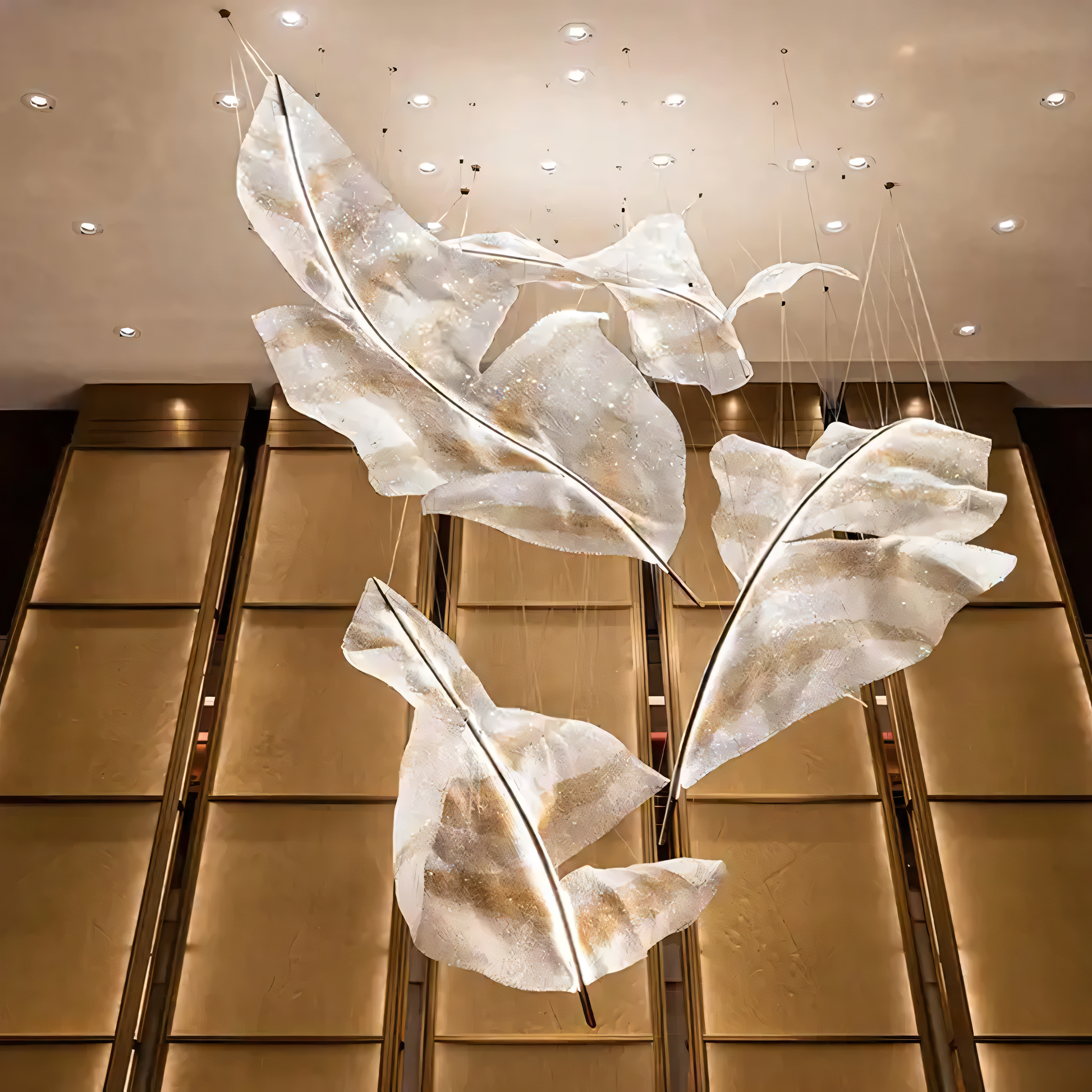 Raffia Orbifolia Radiance Pendant, a captivating centerpiece that celebrates nature