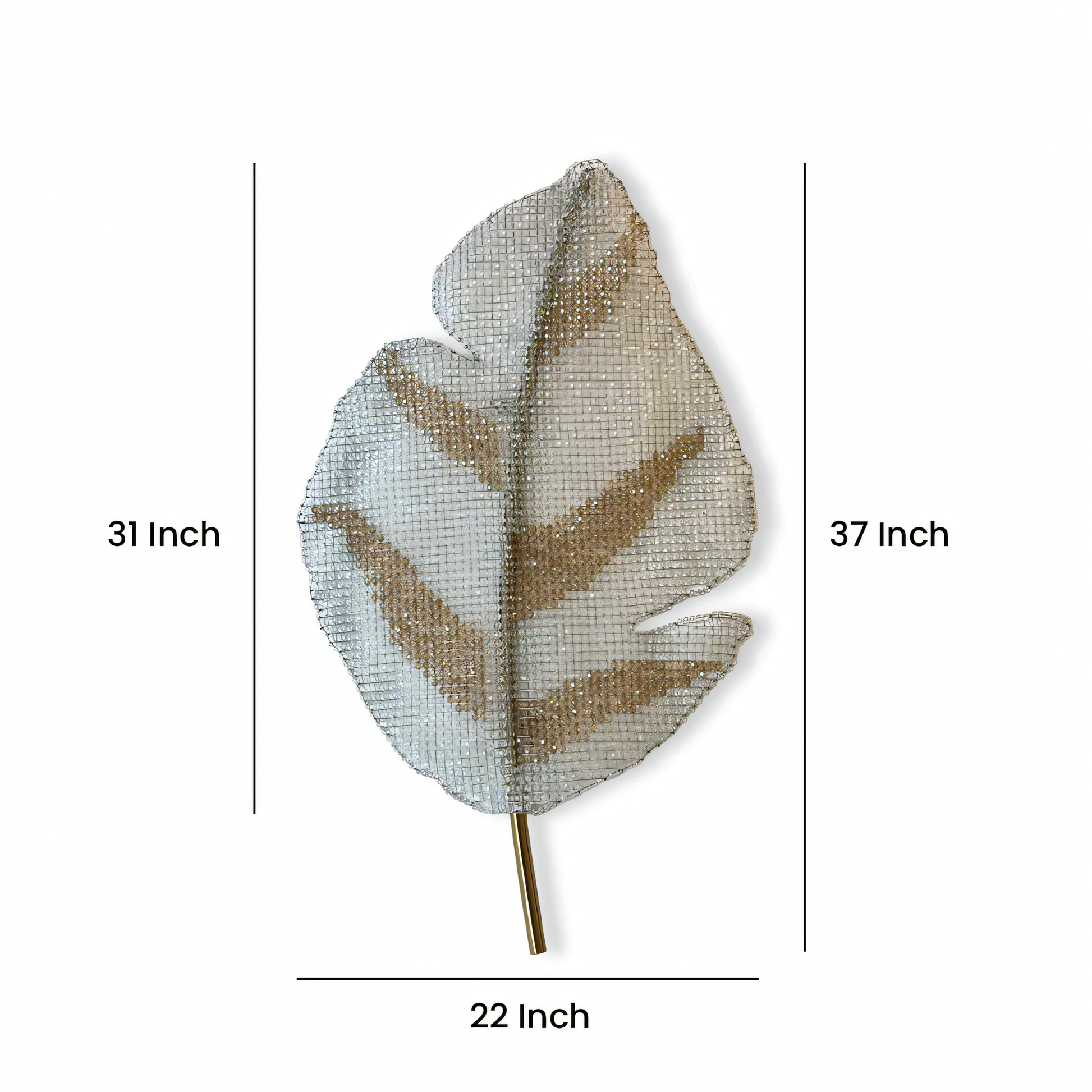 Graceful silhouettes of the raffia fronds on the Raffia Orbifolia Radiance Pendant