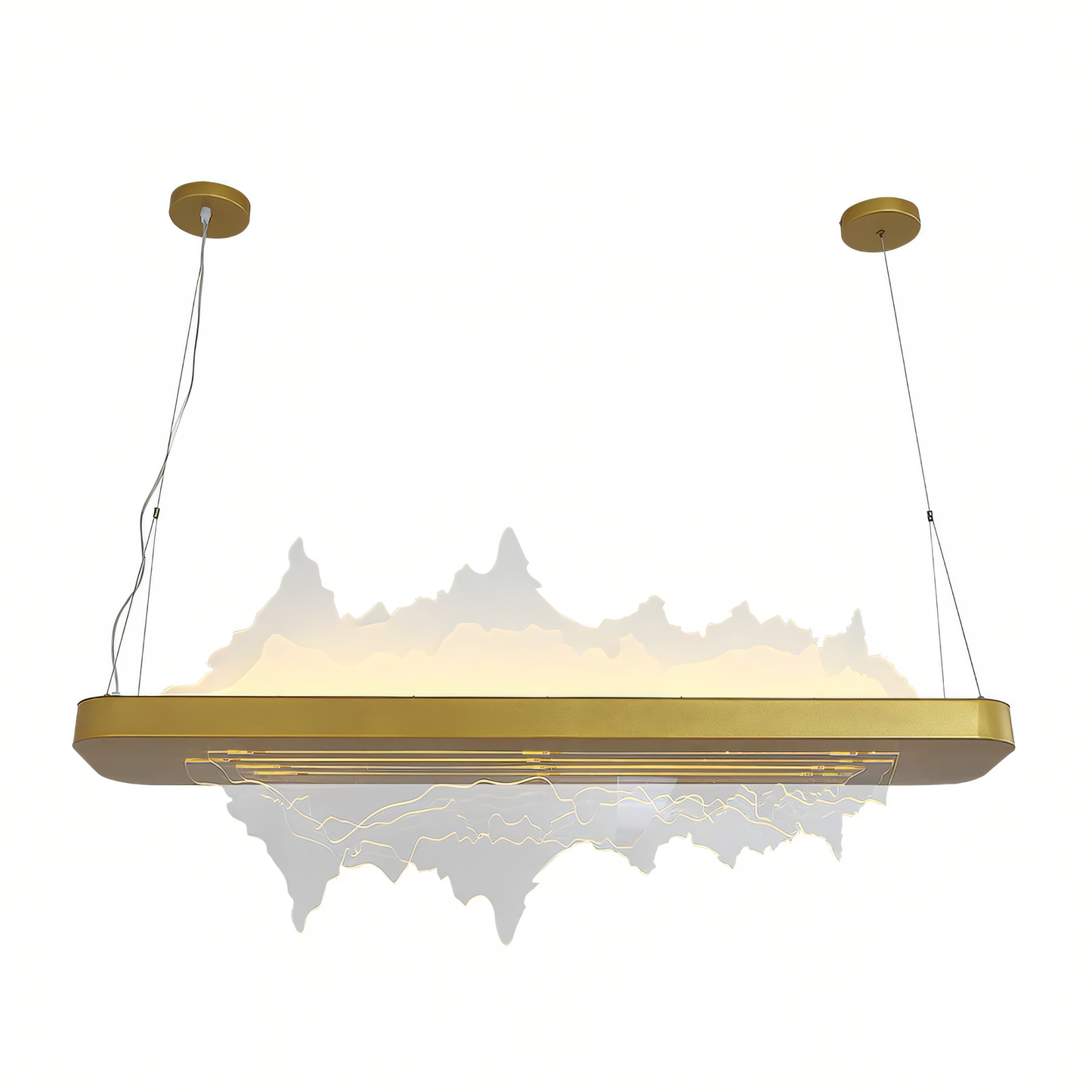 Cascading Brass Gold Chandelier Design