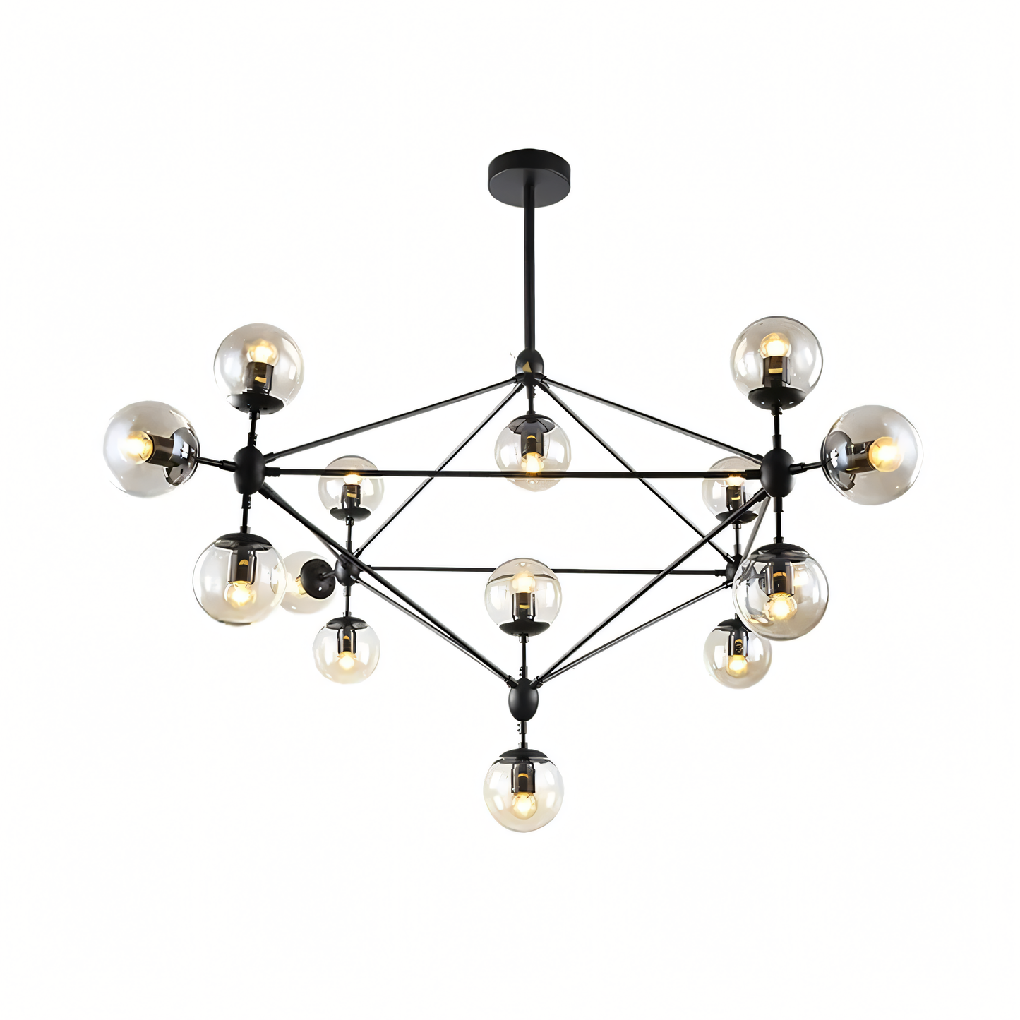 Sparta Modern Glass Chandelier in a grand castle setting