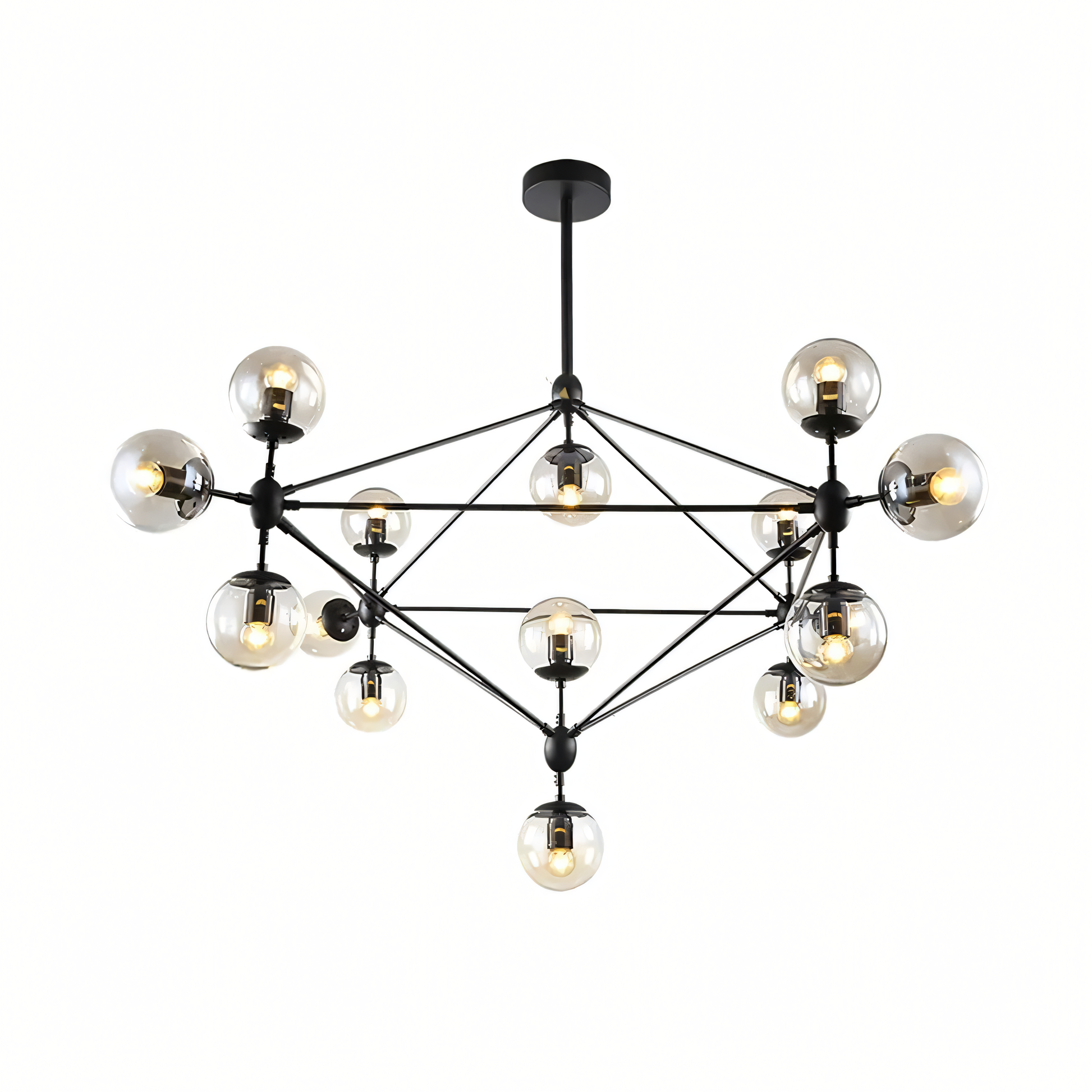 Sparta Modern Glass Chandelier in a grand castle setting