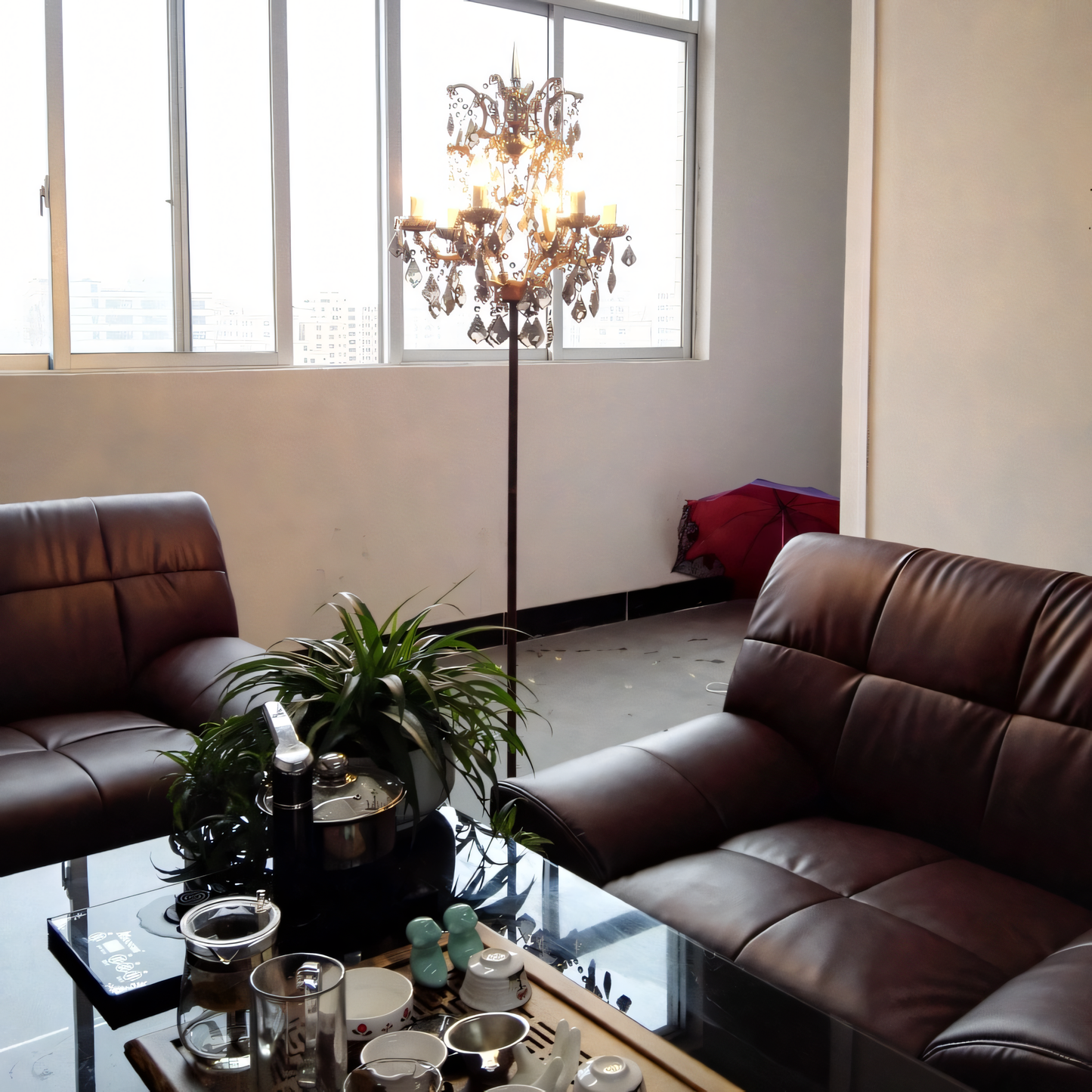 Sturdy vintage lamp with heavy base for stability