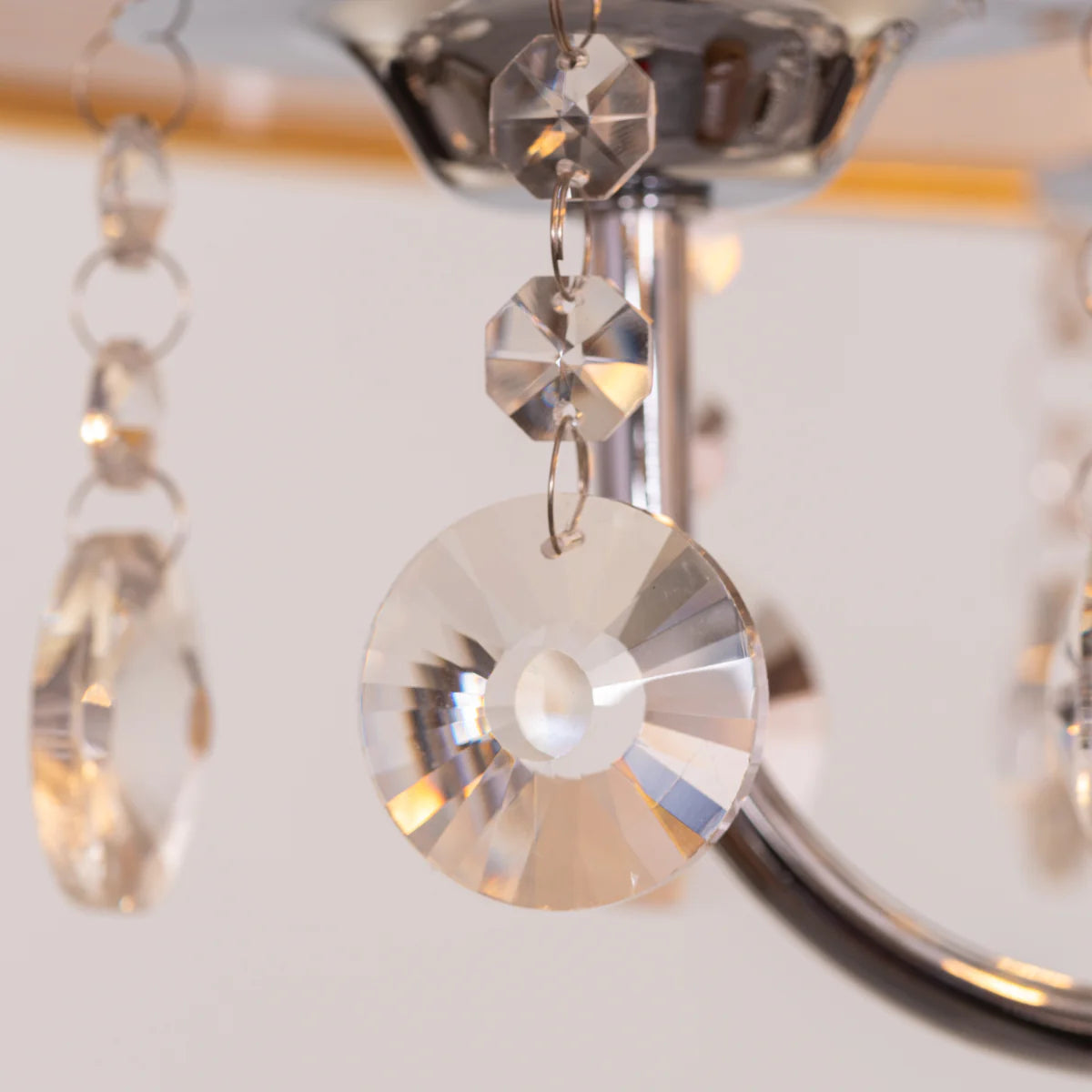 So In Love Crystal Chandelier with precision-cut crystals