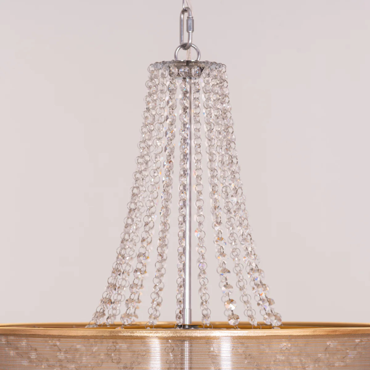 So In Love Crystal Chandelier with precision-cut crystals