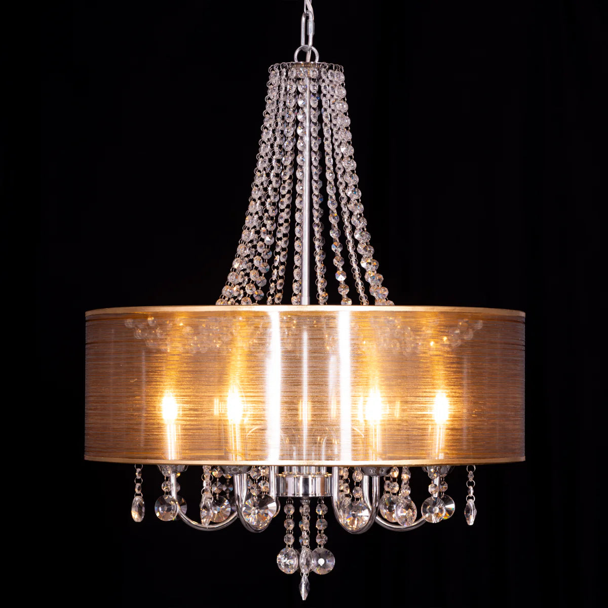 So In Love Crystal Chandelier with precision-cut crystals