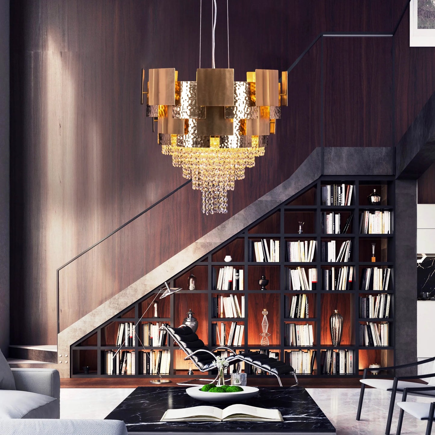 Keys To The Kingdom Grand Crystal Chandelier with intricate design