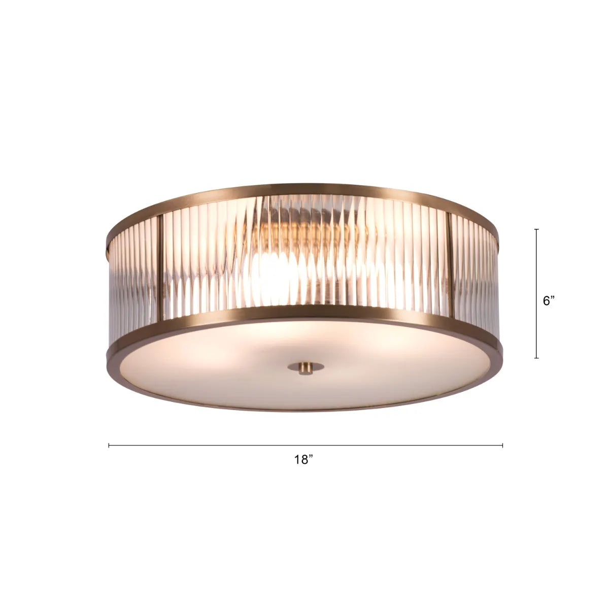 Finders Keepers Copper Ceiling Light illuminating a modern living room