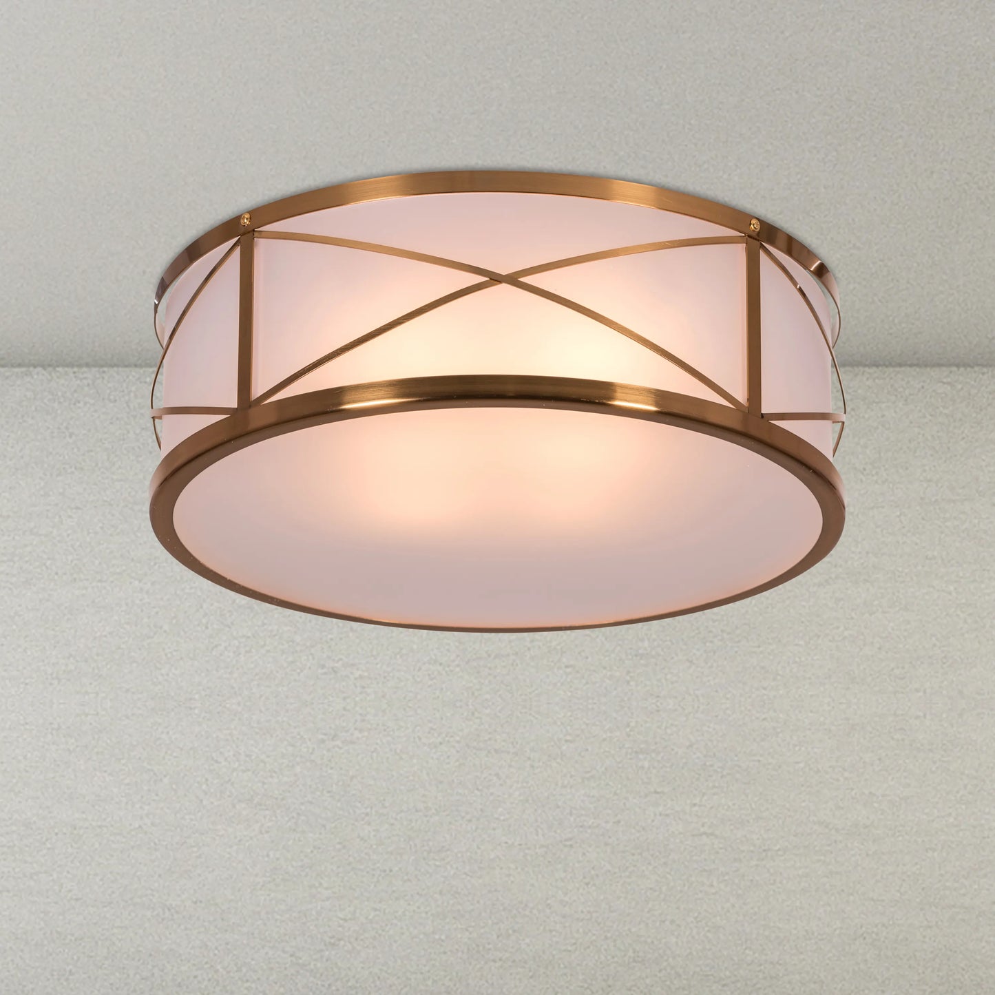 Stylish gold ceiling light for a refined ambiance.