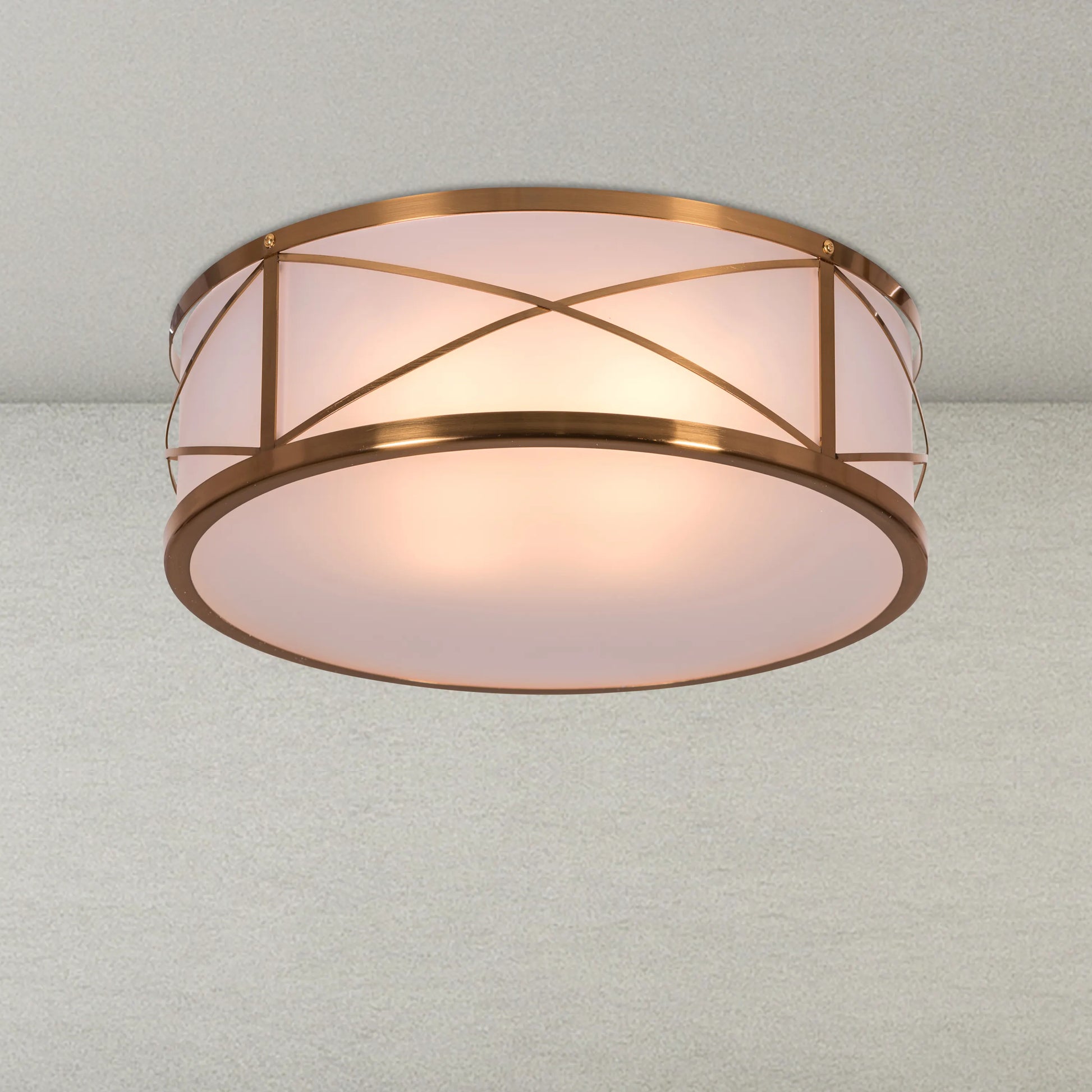 Stylish gold ceiling light for a refined ambiance.