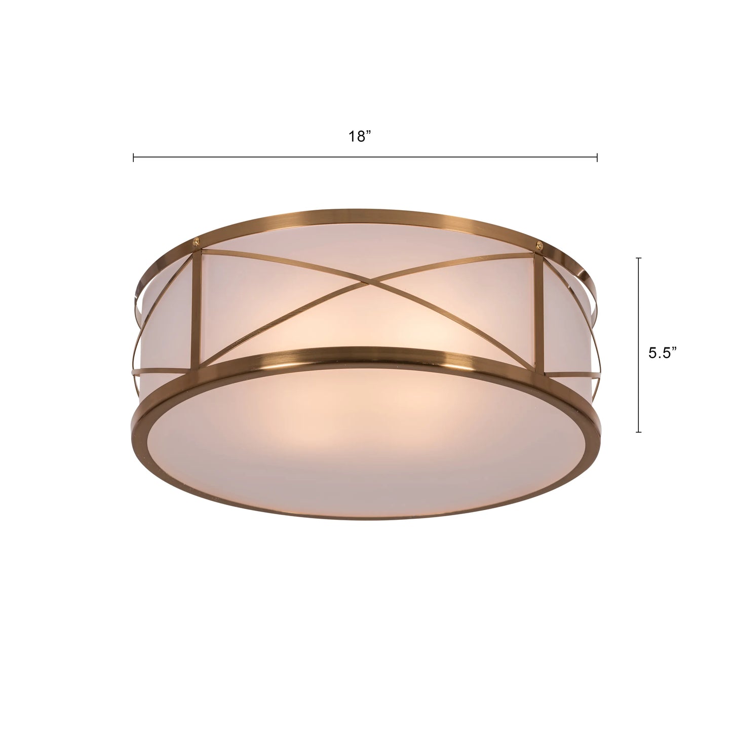 Sophisticated gold ceiling light adding warmth to any room.