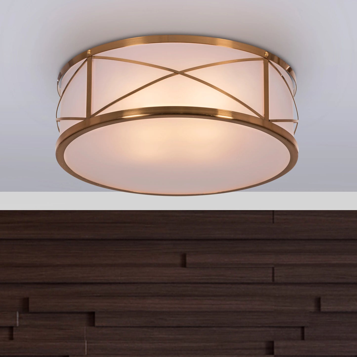 Wish You Well ceiling light with luxurious gold finish.