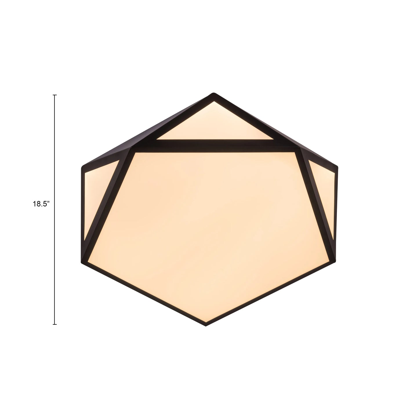 Give A Little Ceiling Light illuminating a modern living room in warm white mode