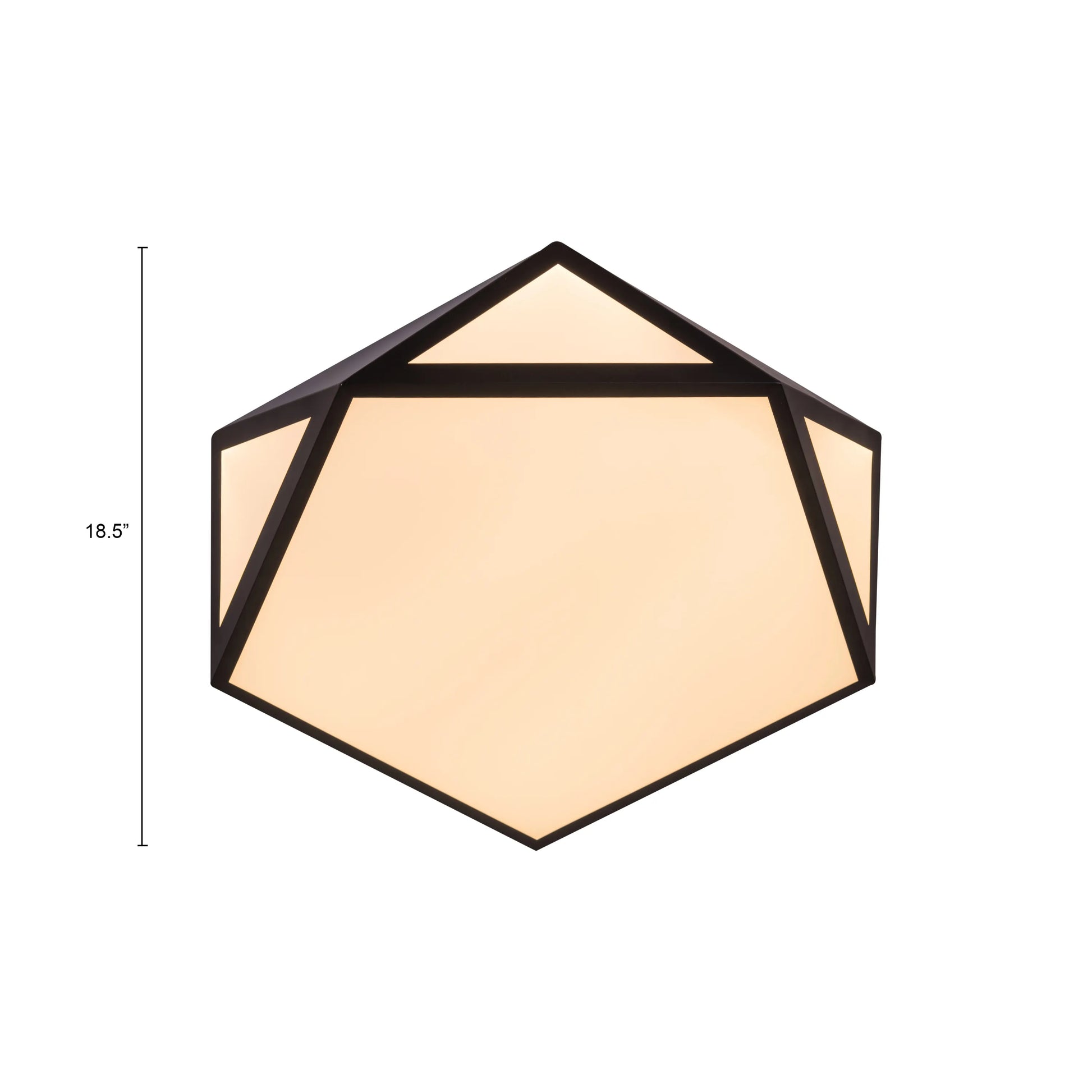 Give A Little Ceiling Light illuminating a modern living room in warm white mode