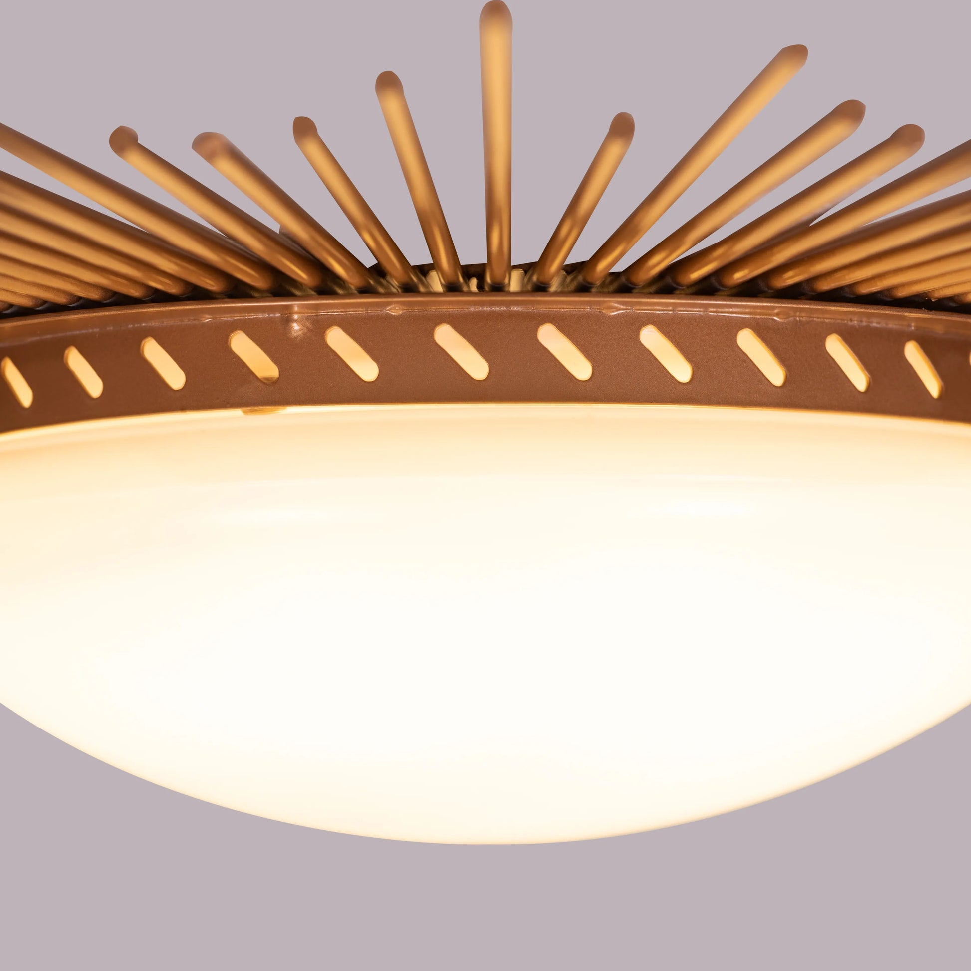Sunshine Gold Ceiling Light with circular design, featuring 3 Color LED technology offering warm, natural, and cool white illumination options in a luxurious gold finish.