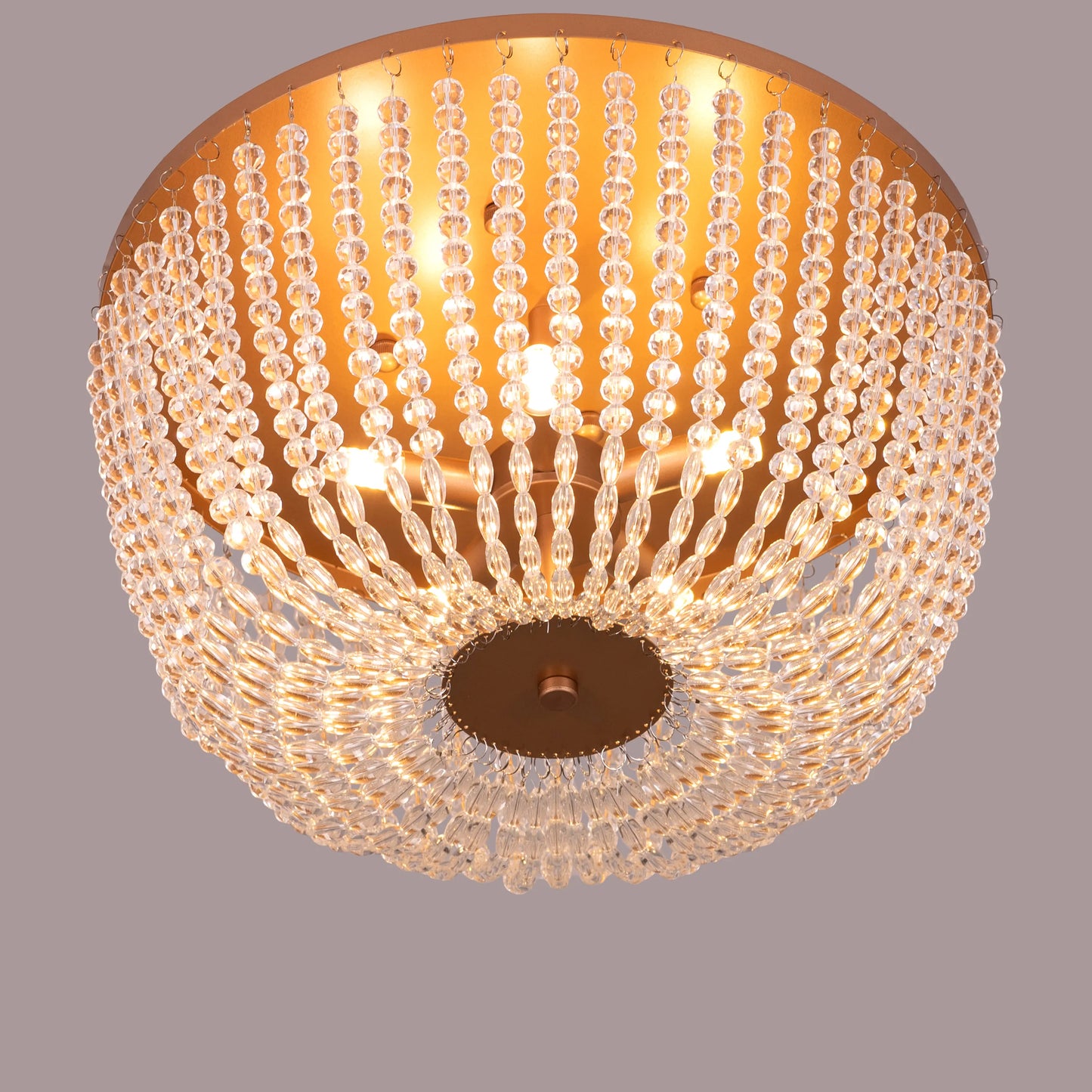 Embraced (Gold) Crystal Ceiling Light