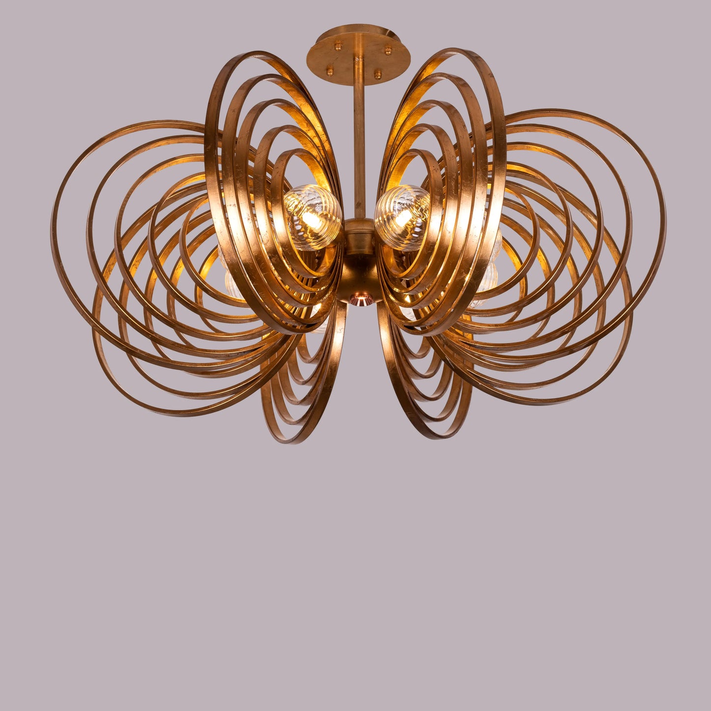 Time To Shine (Large, Antique Foil Gilded) Ceiling Light