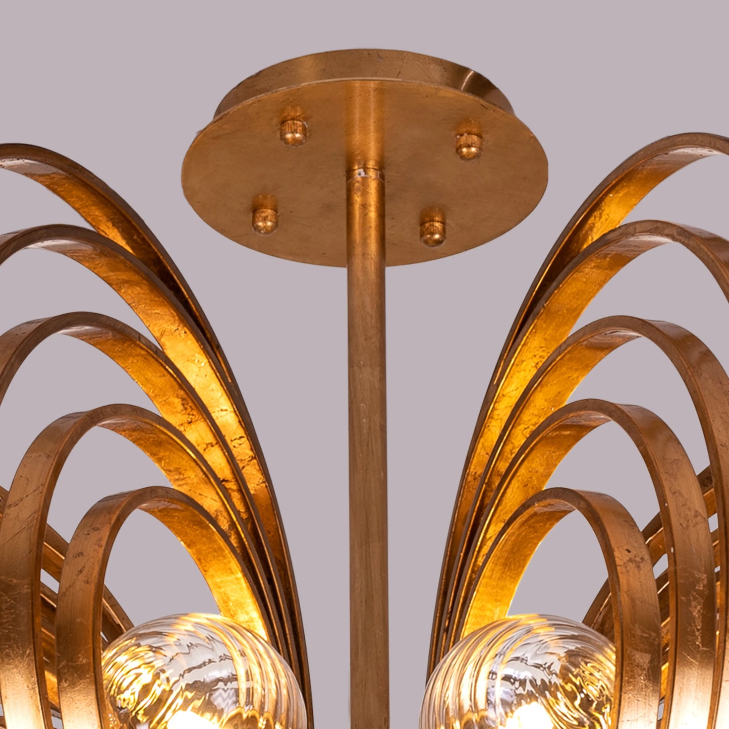 Time To Shine (Large, Antique Foil Gilded) Ceiling Light