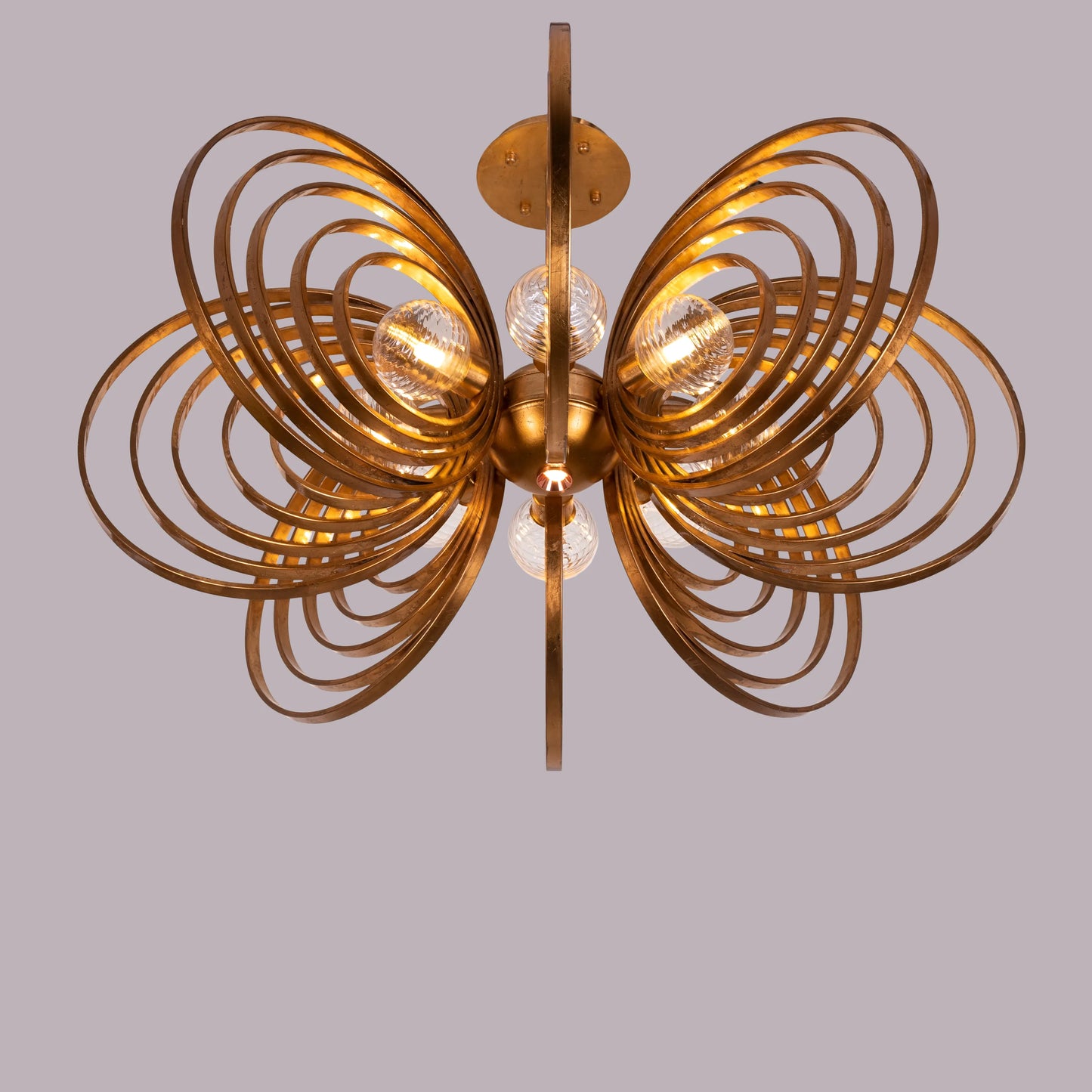 Time To Shine (Large, Antique Foil Gilded) Ceiling Light