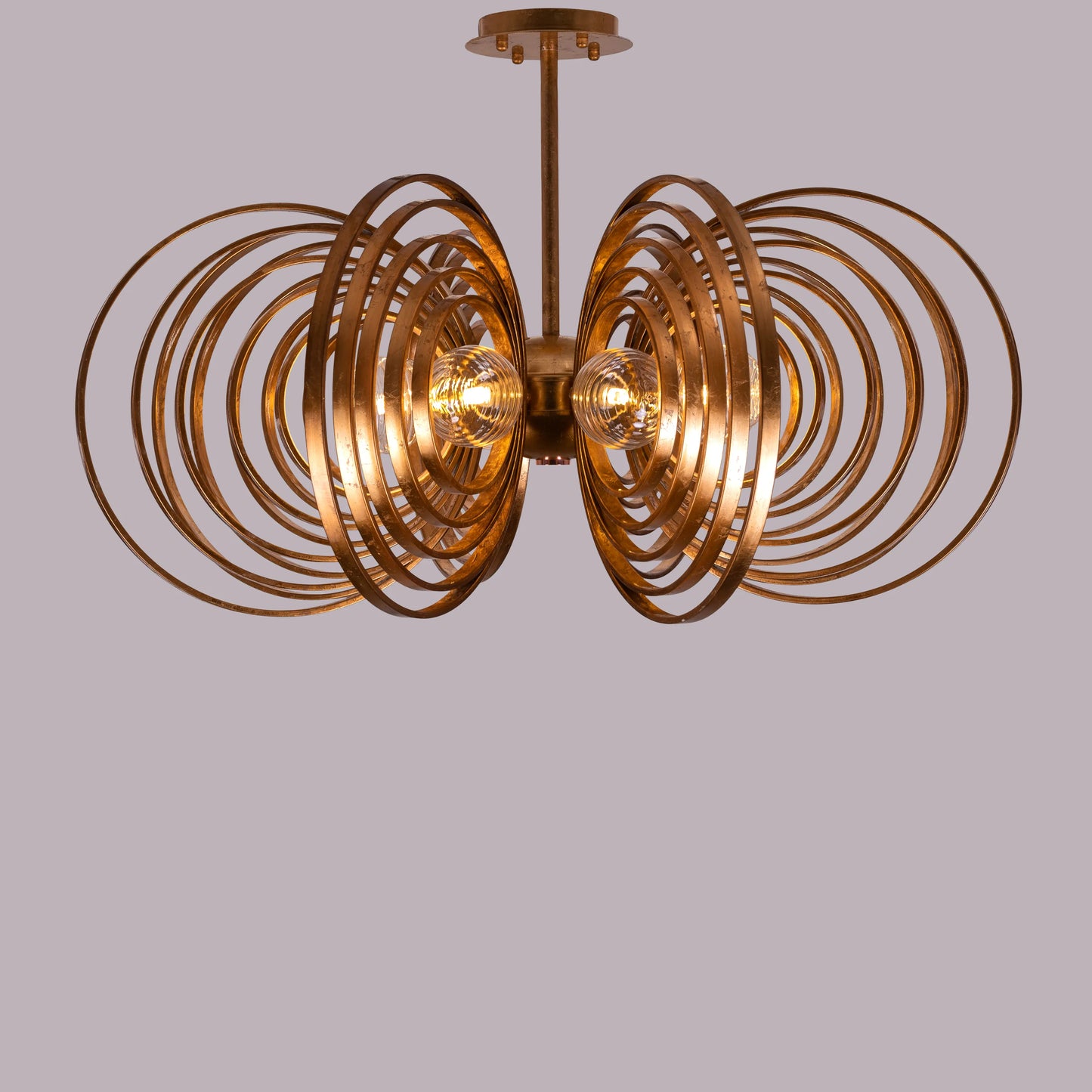 Time To Shine (Large, Antique Foil Gilded) Ceiling Light