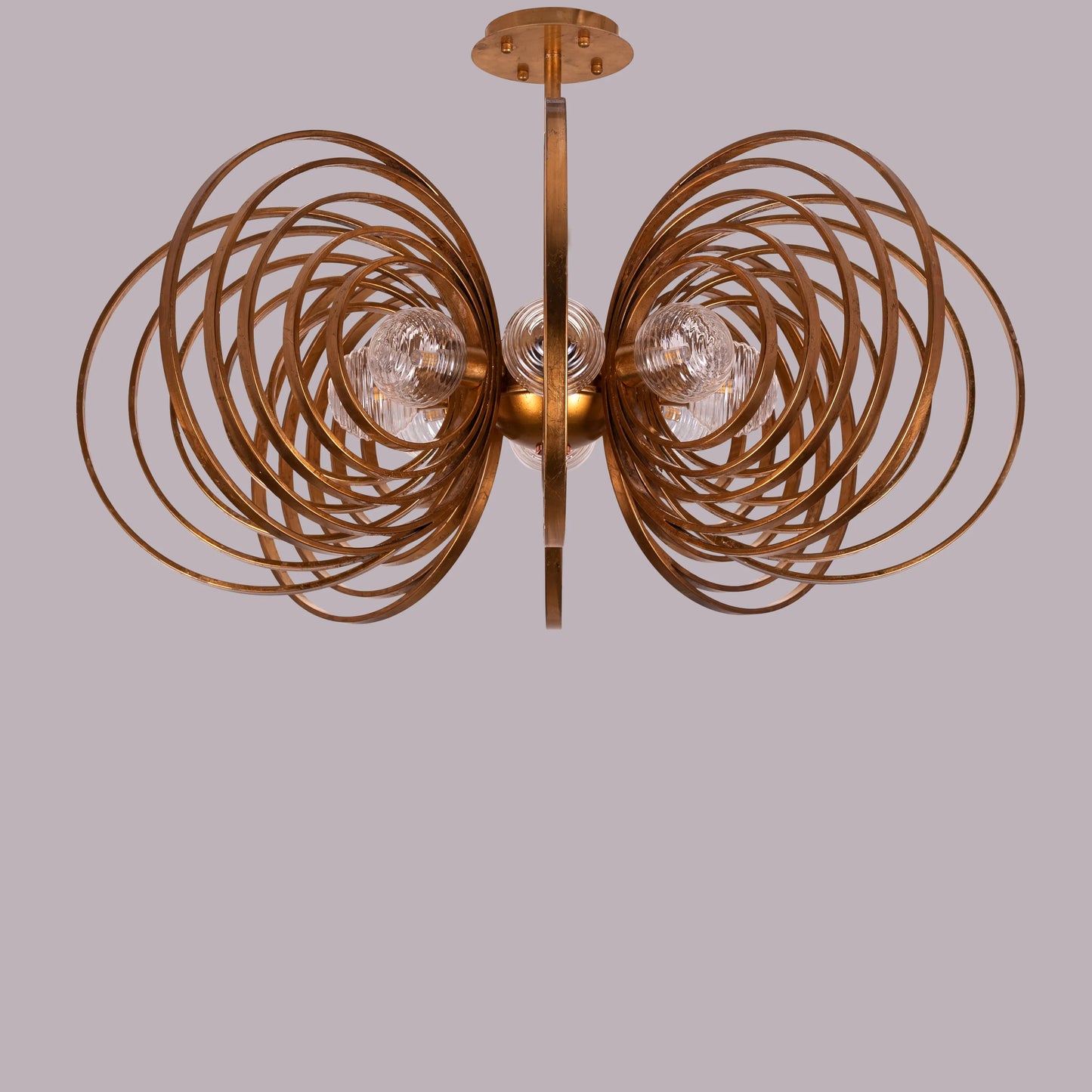 Time To Shine (Large, Antique Foil Gilded) Ceiling Light