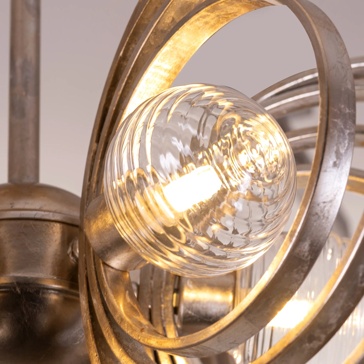 Time To Shine (Large, Antique Foil Gilded) Ceiling Light