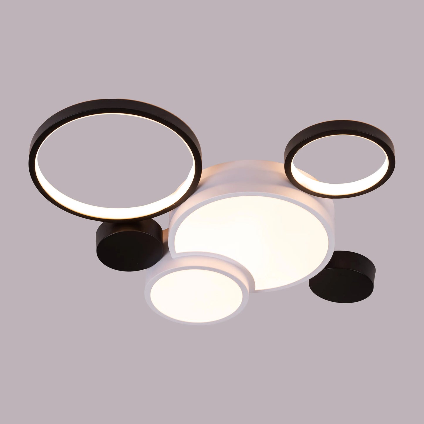 Heat Wave (Medium, White, Dimmable LED with Remote Control) Ceiling Light