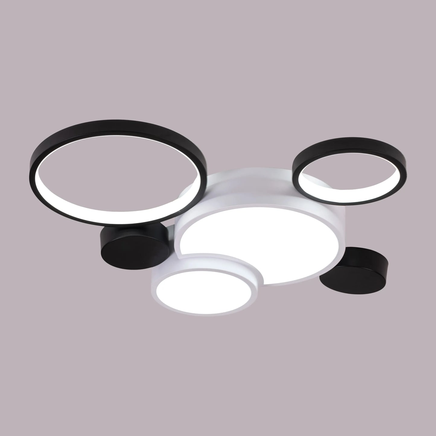 Heat Wave (Medium, White, Dimmable LED with Remote Control) Ceiling Light