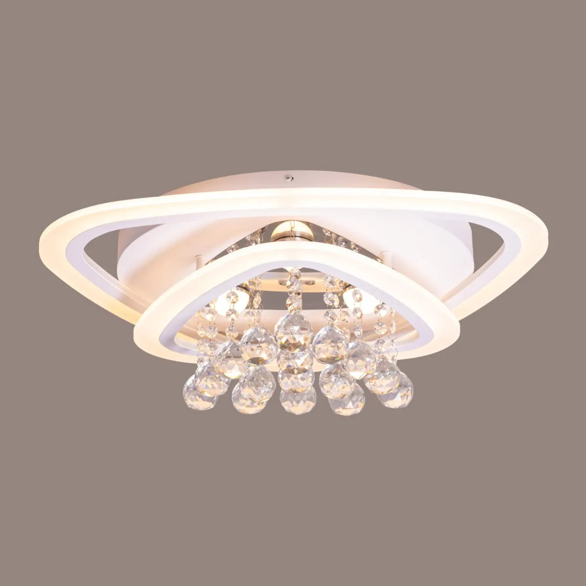 Close-up of sparkling crystal elements on the What A Treat Ceiling Light
