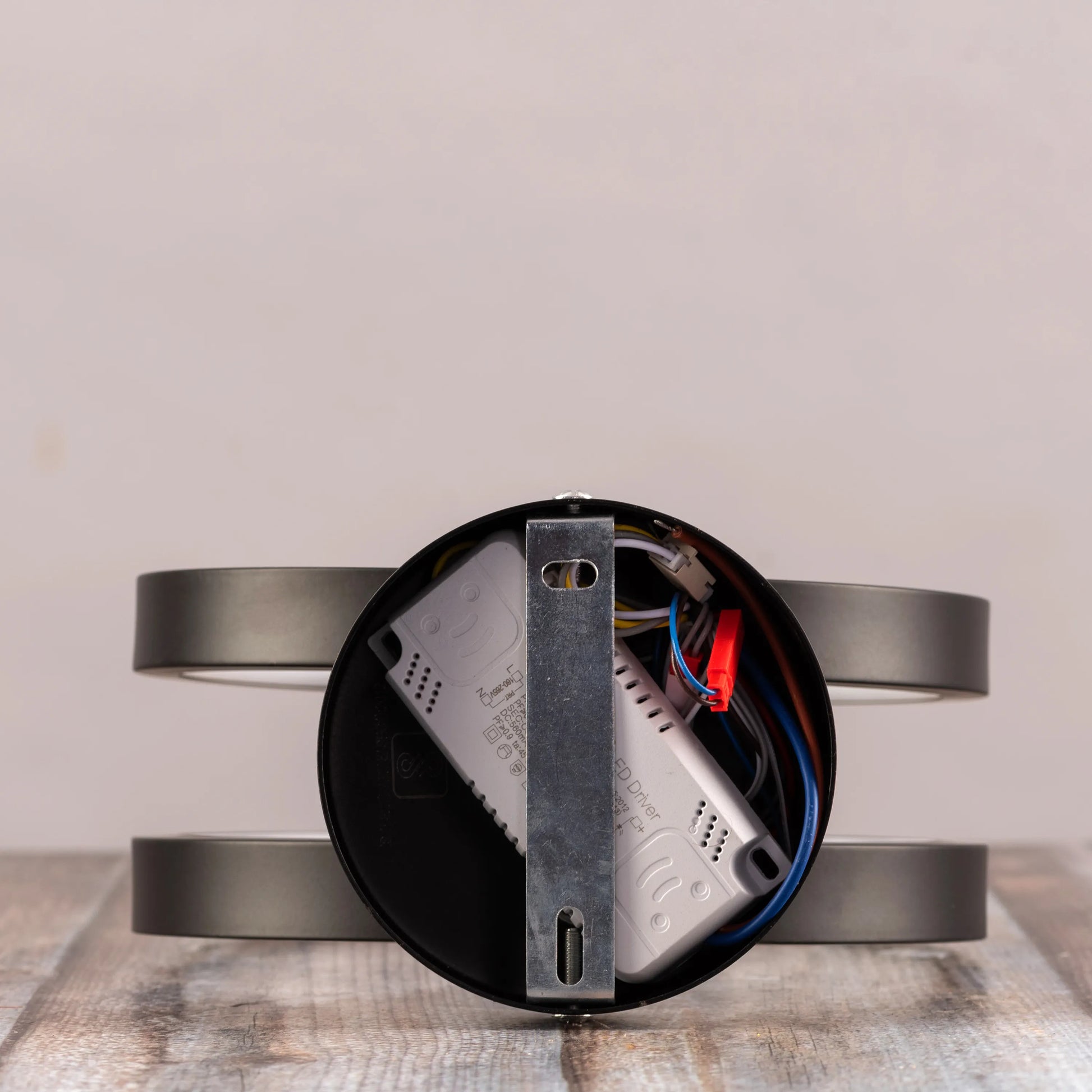 Siesta black ceiling light installed in contemporary bedroom, highlighting minimalist design