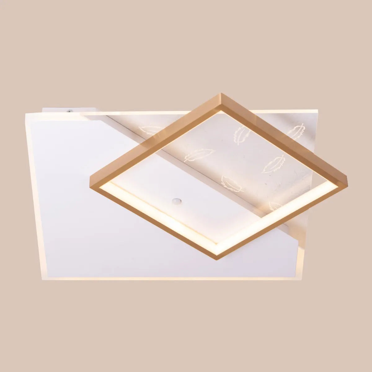 Middle Of Never gold dimmable LED ceiling light with remote