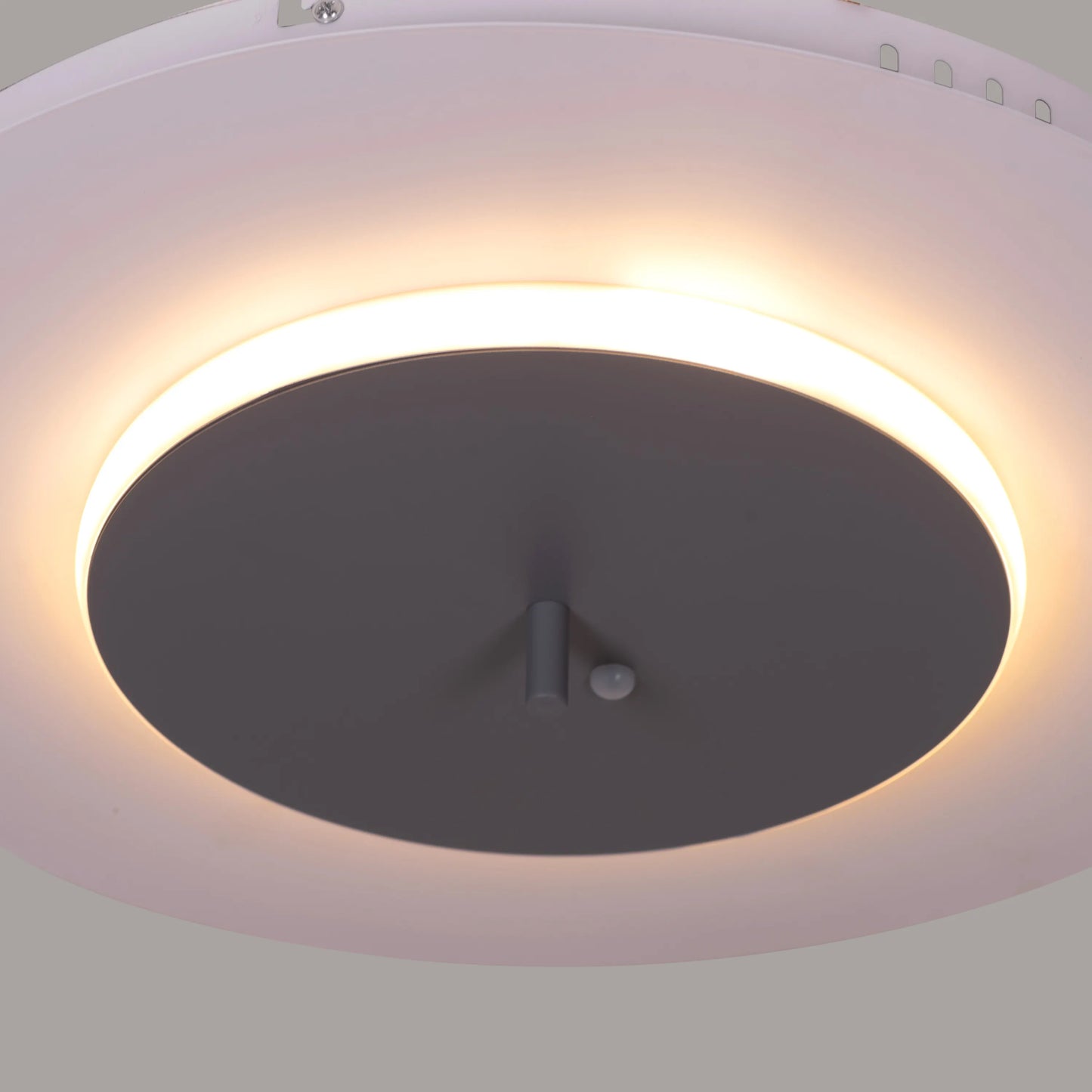 White book-shaped dimmable LED ceiling light with remote control