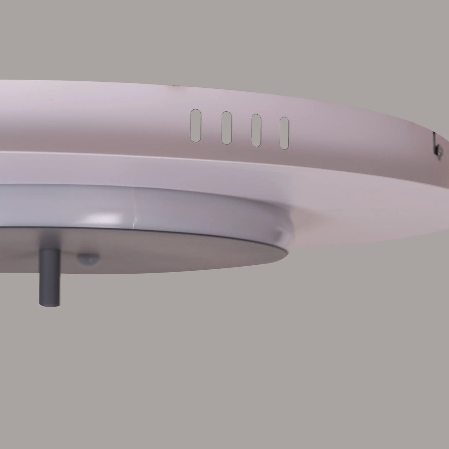 White book-shaped dimmable LED ceiling light with remote control