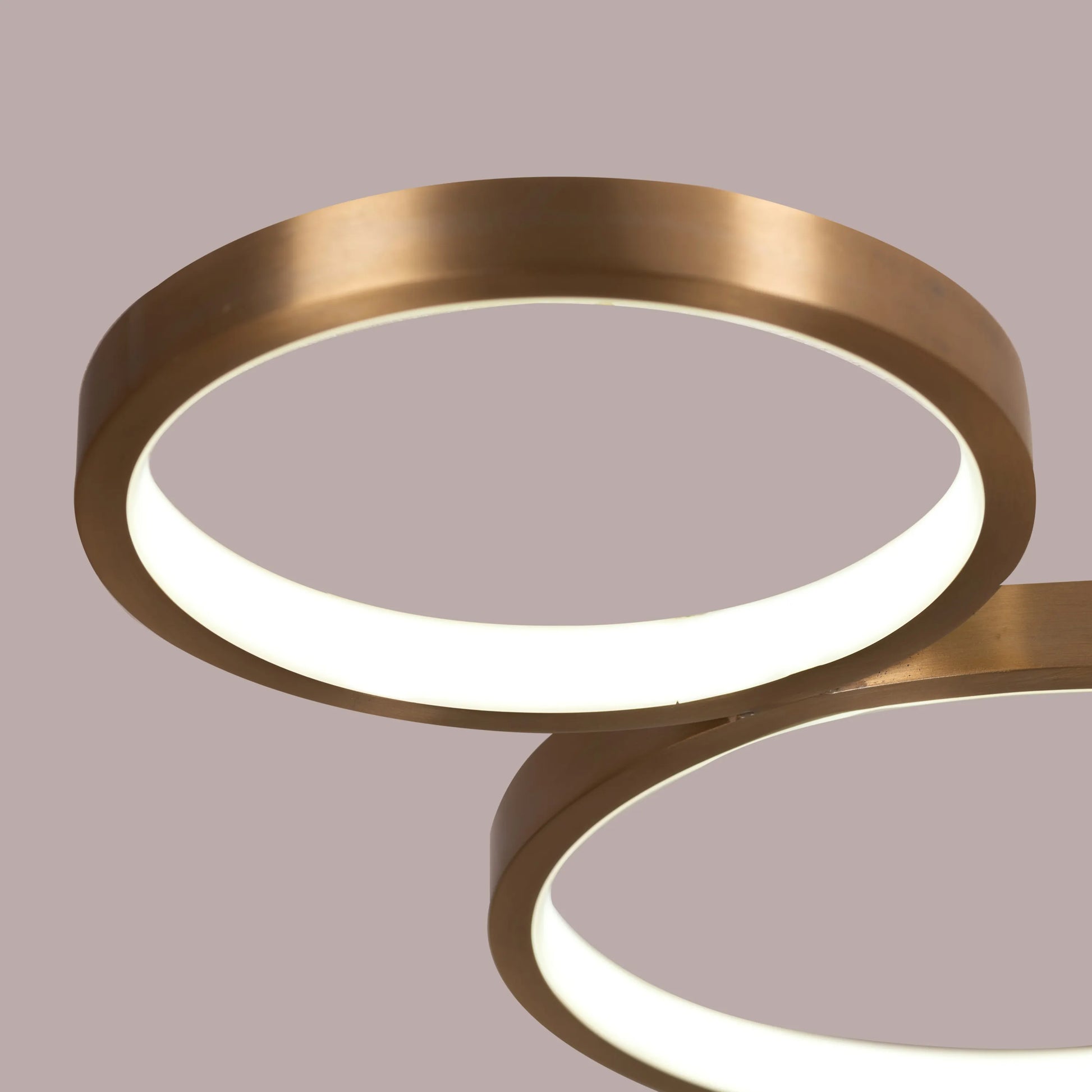 Three-color LED ceiling light with crystal details and remote control.